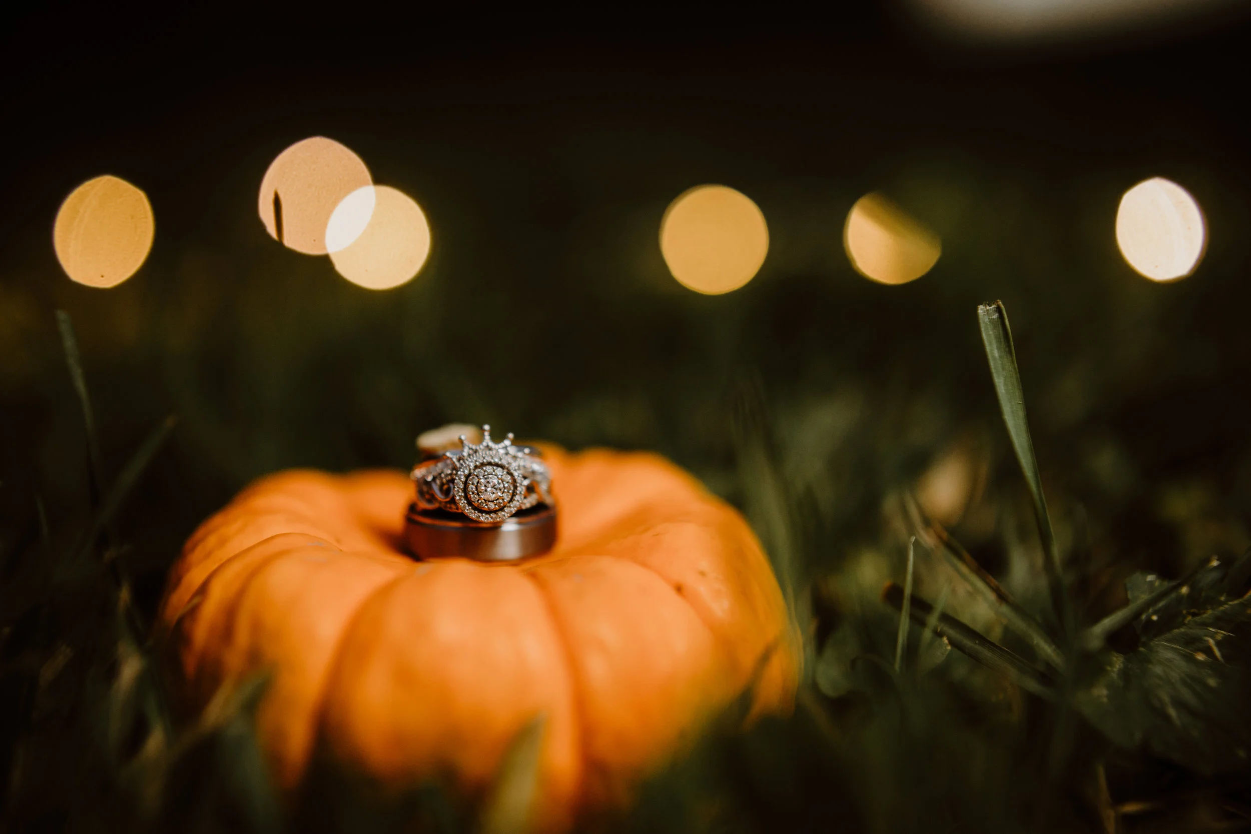 Round Halo Engagement Ring - A Pennsylvania Barn Swallow Farm Wedding