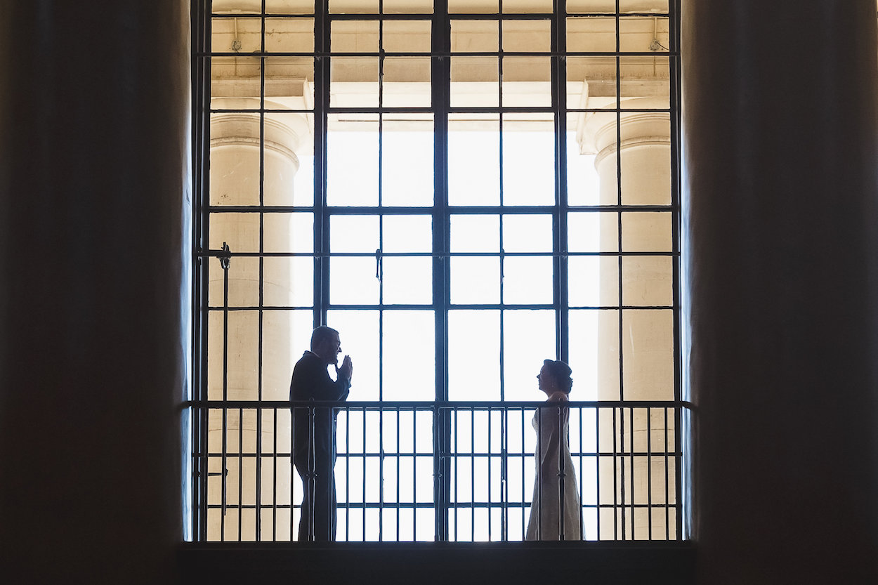 Gorgeous First Look Wedding Photos - Science Museum of Virginia Wedding