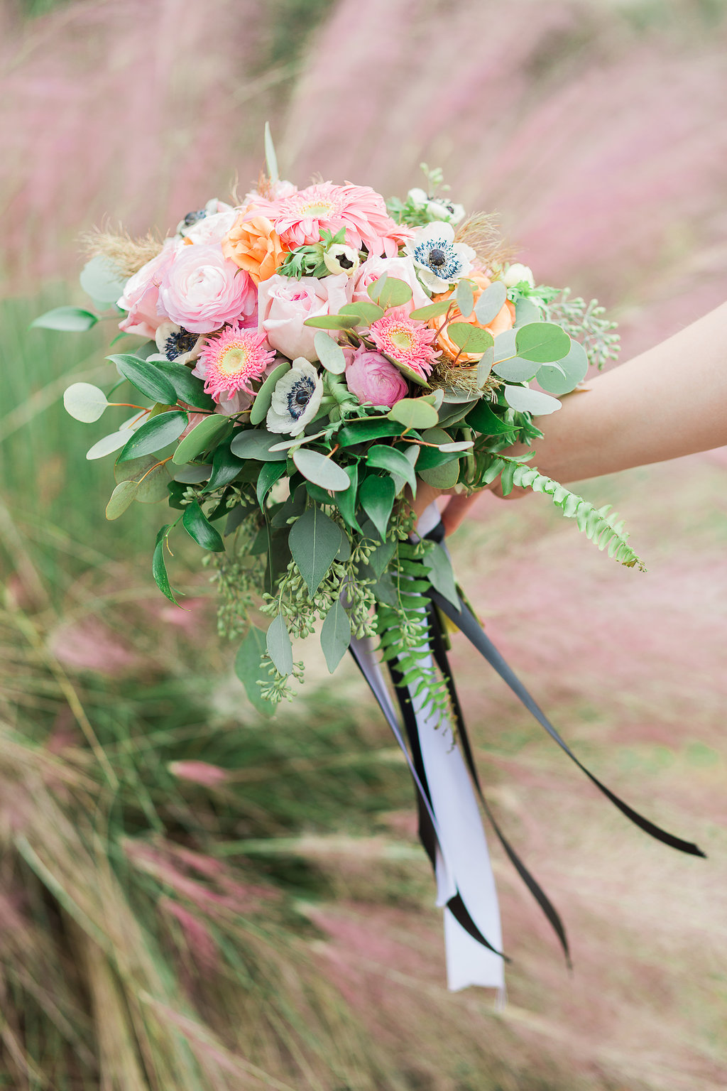 Vibrant Wedding Bouquet - Gorgeous Engagement Photos - Elina Rose Studios Tampa Wedding Photographer