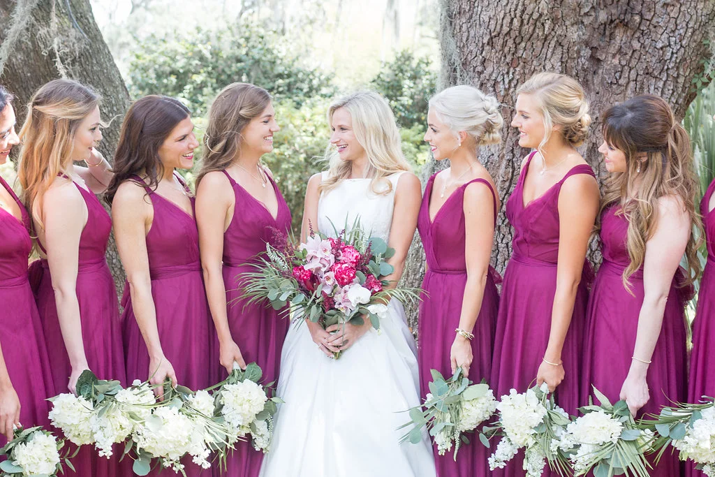 Gorgeous All White Wedding Bouquets - Musgrove Plantation Georgia Wedding Venue