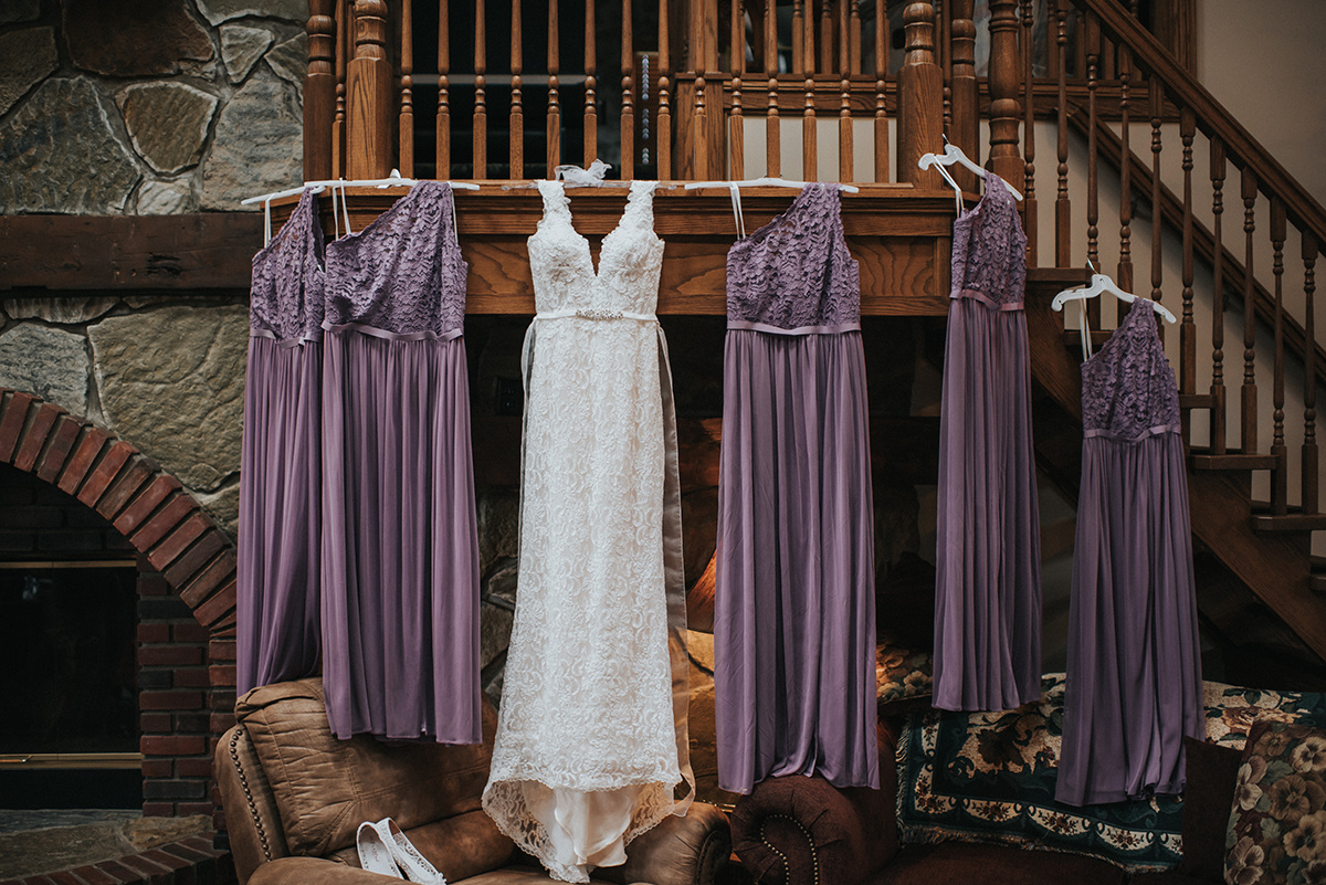 Lavender Bridesmaid Dresses - Meadow Ridge Farm Ohio Wedding