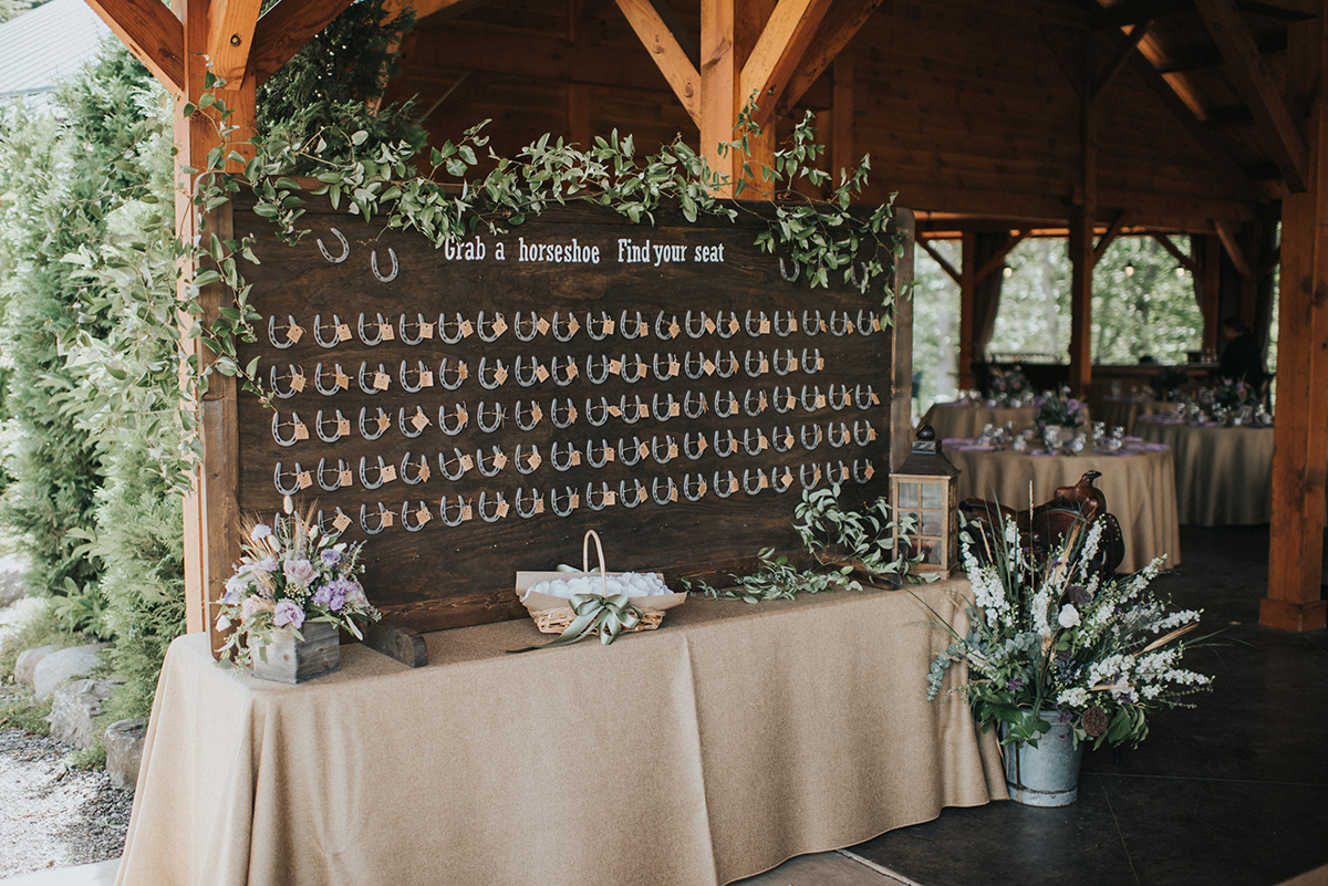 Unique Wedding Seating Charts - Meadow Ridge Farm Ohio Wedding