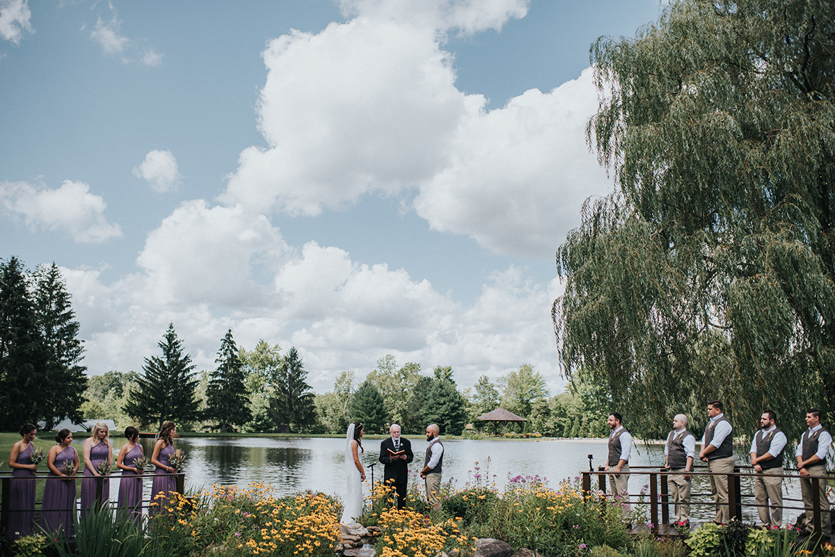 Rustic Wedding Ceremony Decor - Meadow Ridge Farm Ohio Wedding