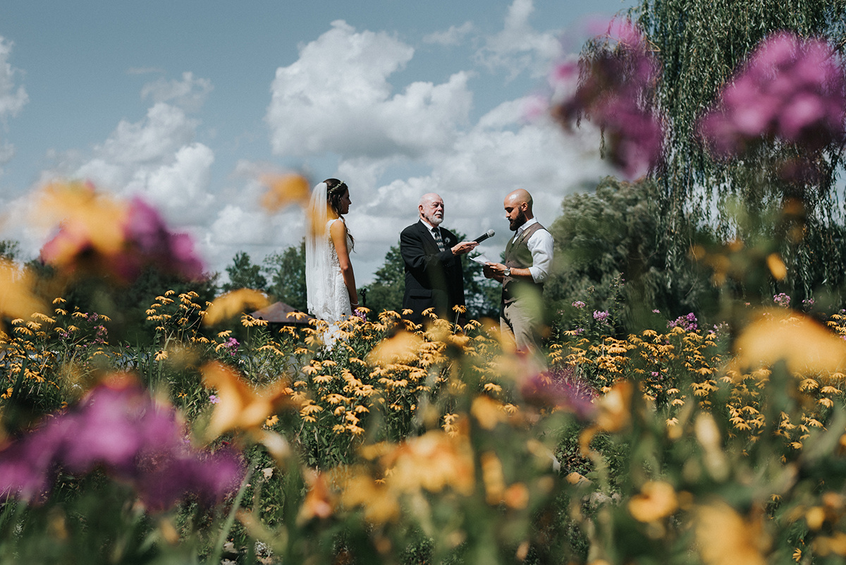 Rustic Wedding Ceremony Decor - Meadow Ridge Farm Ohio Wedding