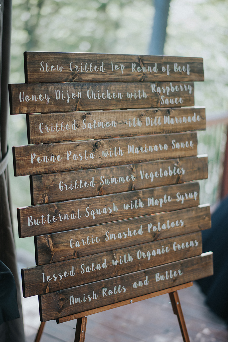 Rustic Wooden Wedding Signs - Meadow Ridge Farm Ohio Wedding