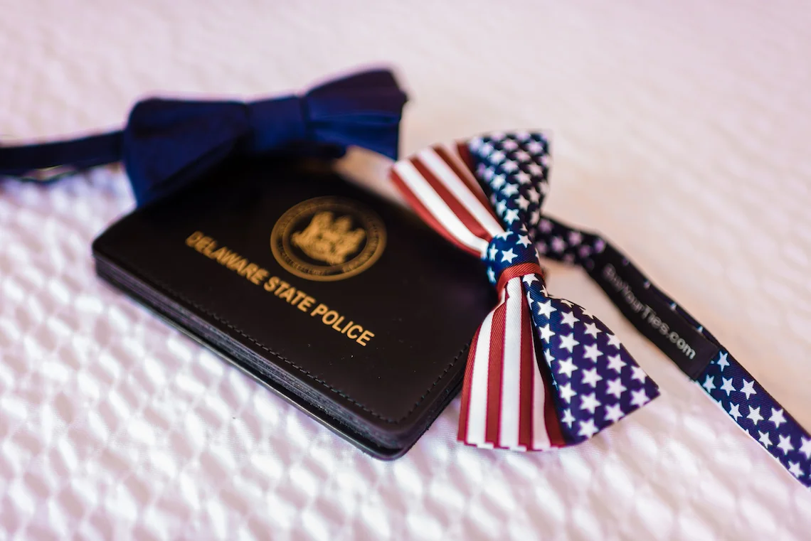 American Flag Grooms Bow Tie - A Philander Chase Knox Estate Pennsylvania Wedding