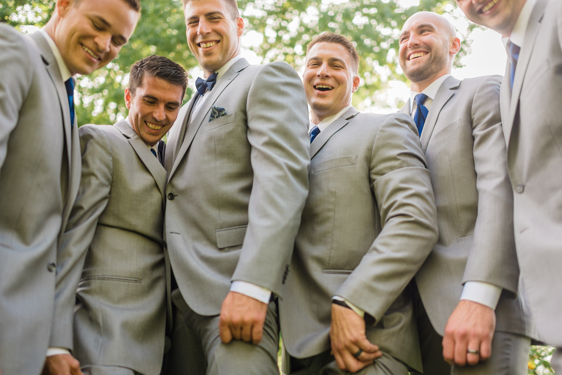 Grey Groomsman Suit Rentals - A Philander Chase Knox Estate Pennsylvania Wedding