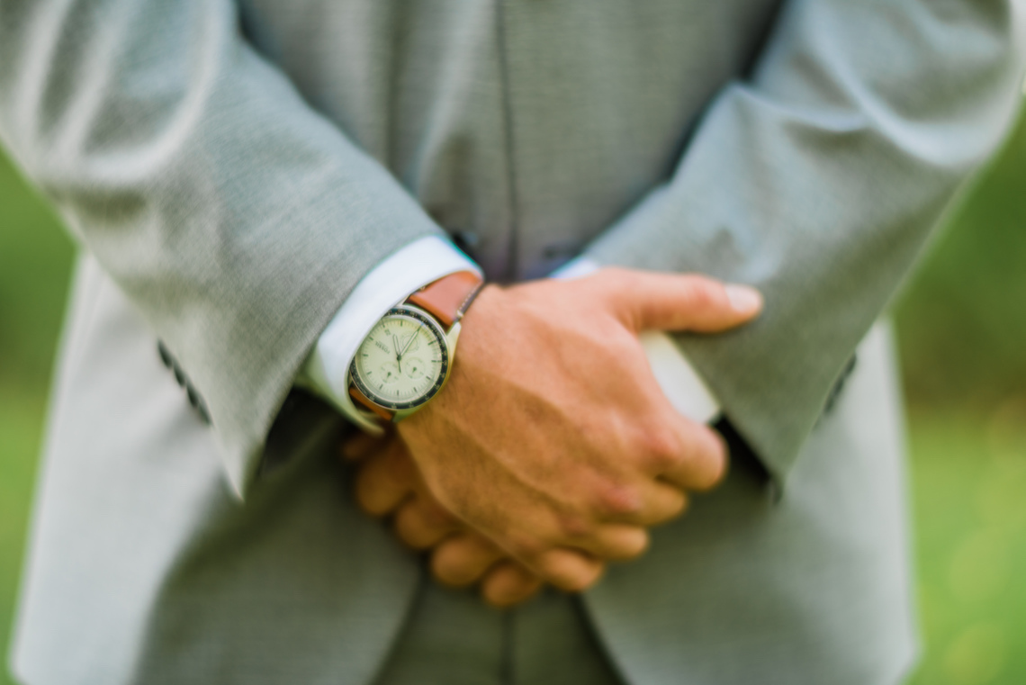 Brown Grooms Watch - A Philander Chase Knox Estate Pennsylvania Wedding