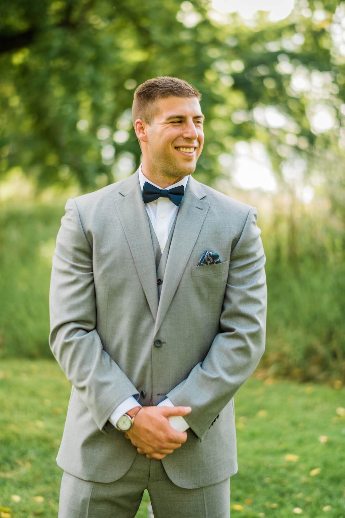 Grey Groomsman Suit Rental - A Philander Chase Knox Estate Pennsylvania Wedding