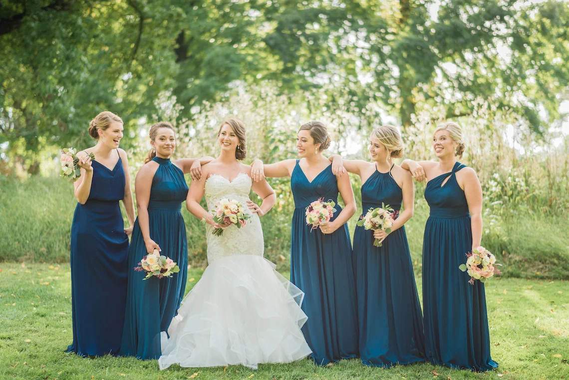 Navy Bridesmaid Dresses - A Philander Chase Knox Estate Pennsylvania Wedding