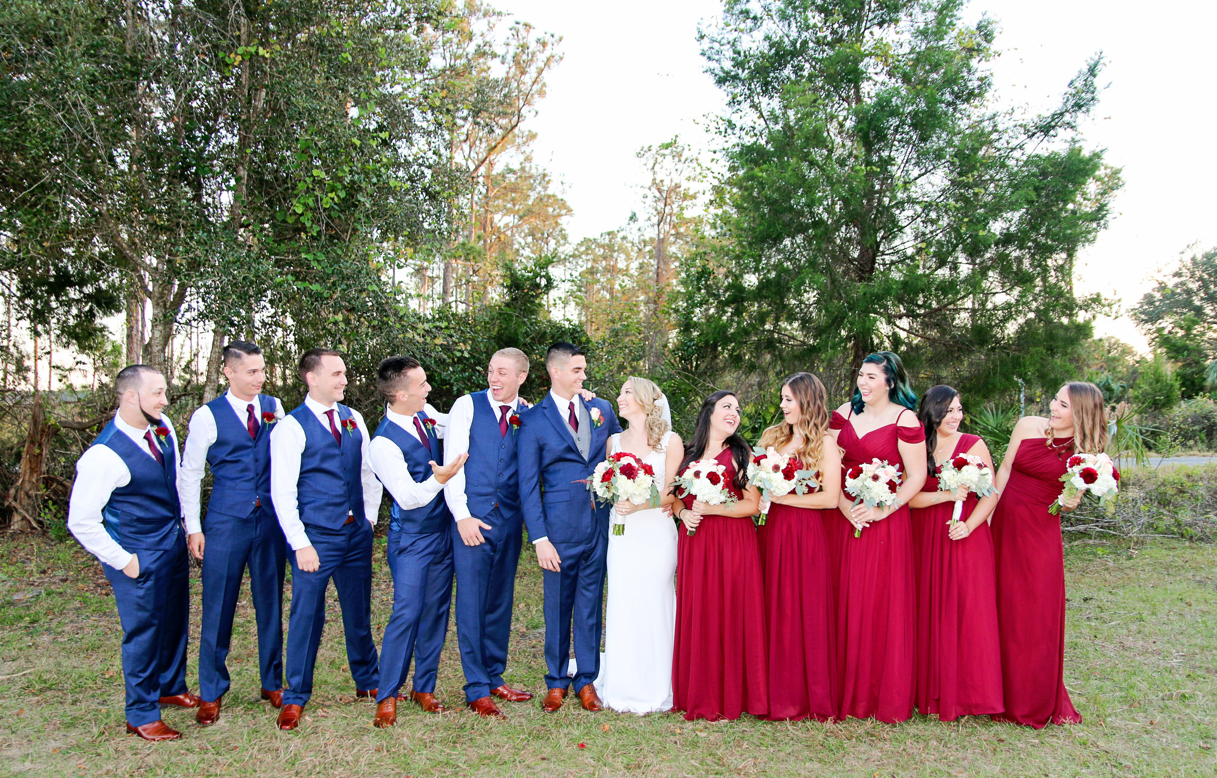 Red White and Blue Wedding -- Enchanting Barn Wedding