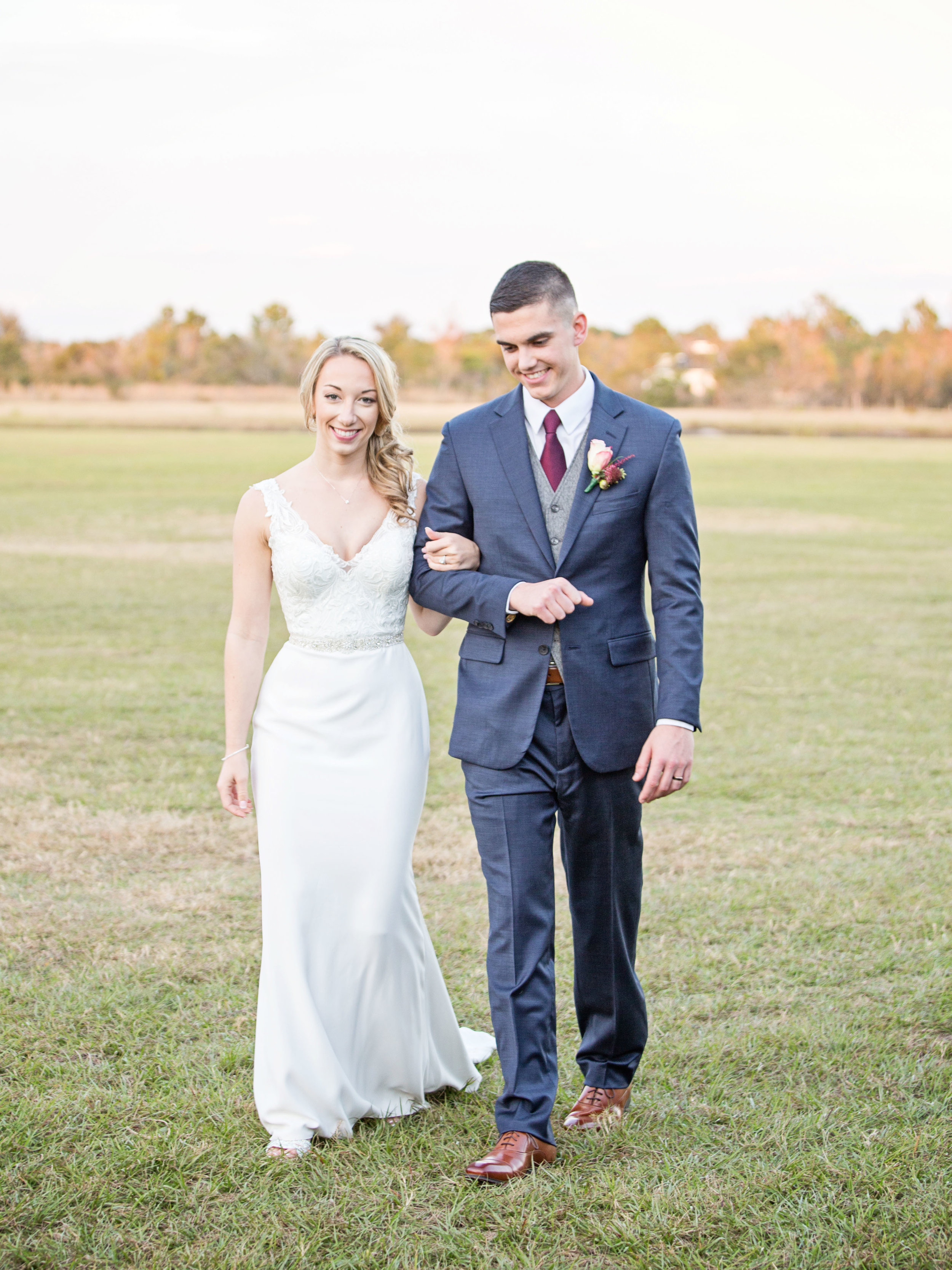 Red White and Blue Wedding -- Enchanting Barn Wedding