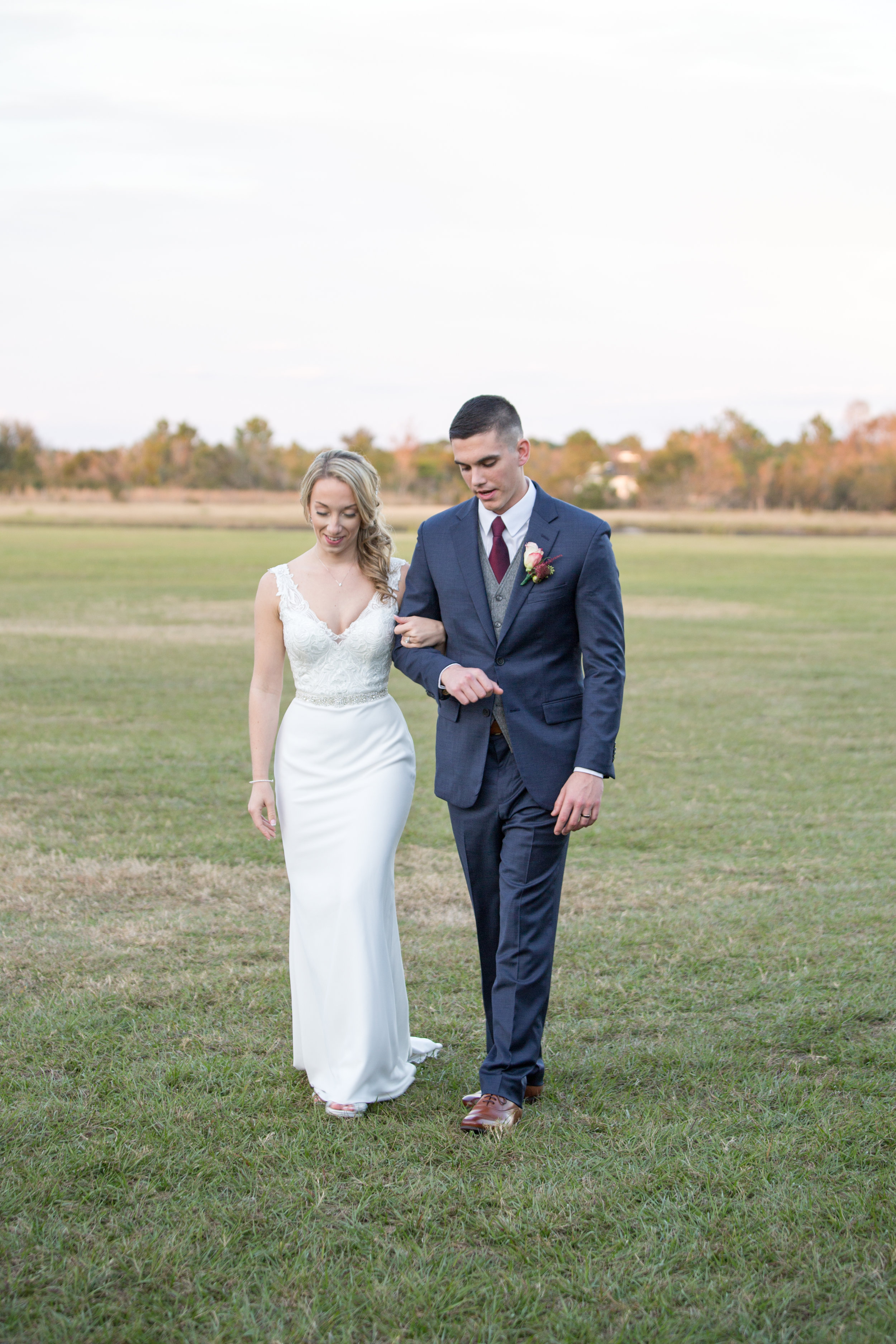 Red White and Blue Wedding -- Enchanting Barn Wedding