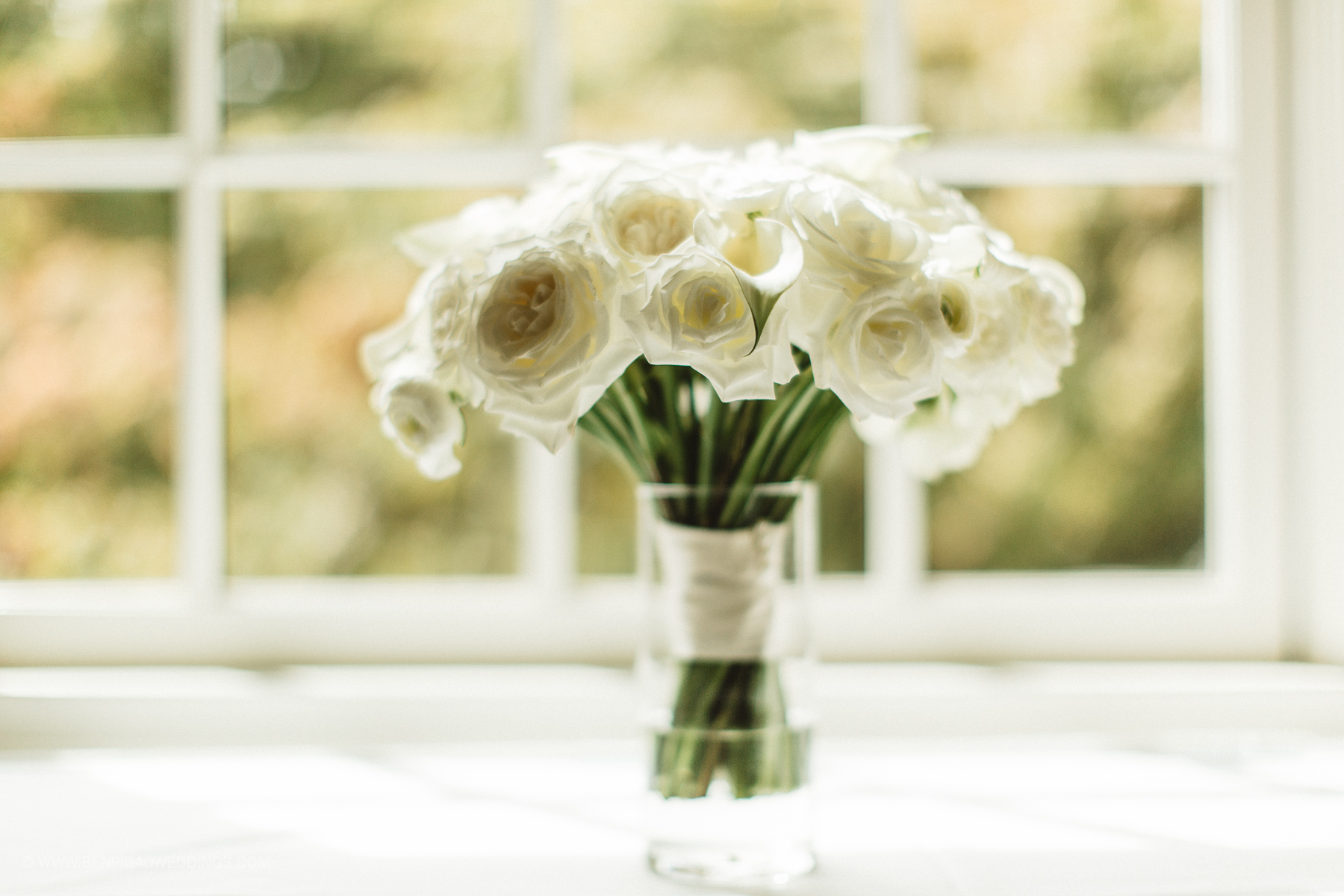 All white wedding bouquet - Portland, Oregon Waverley Country Club Wedding