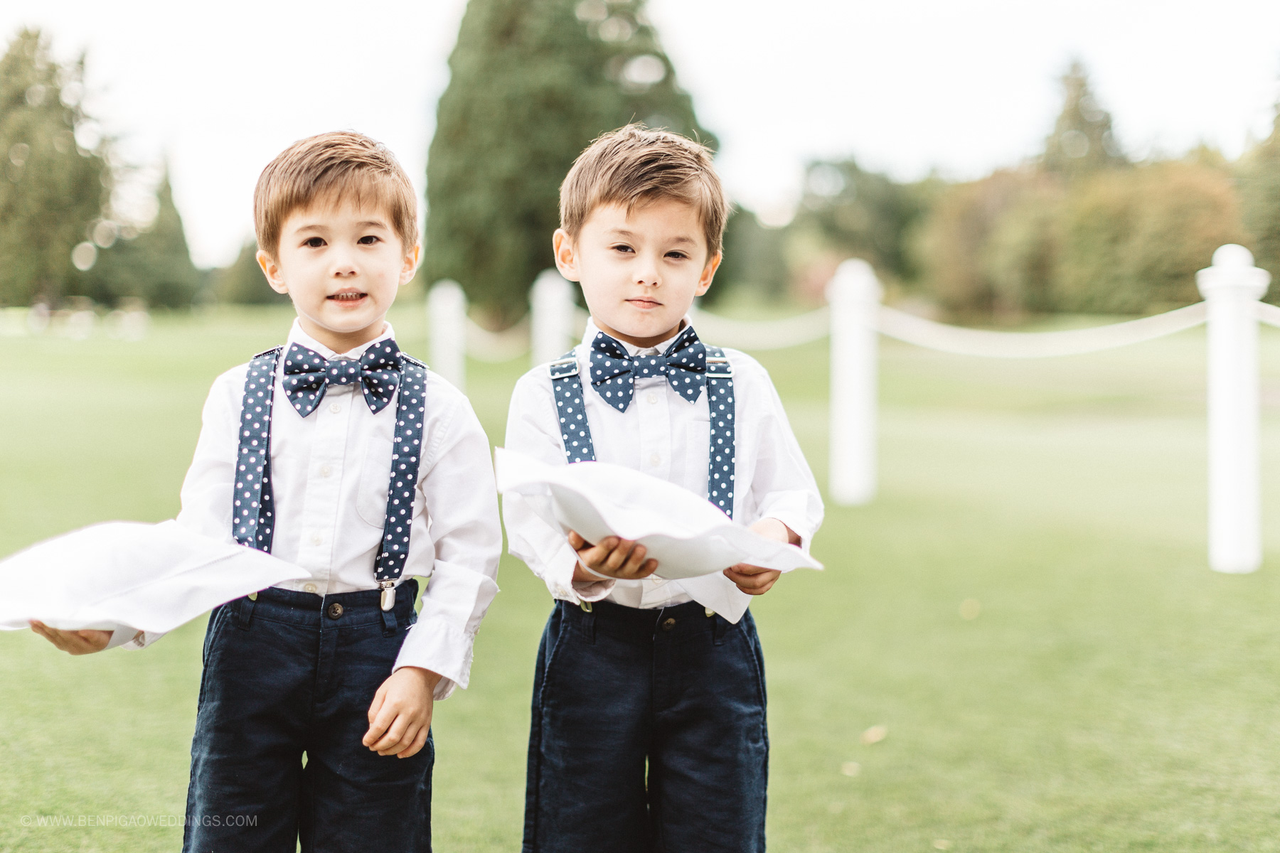 Adorable Ring Bearer Outfits - Portland, Oregon Waverley Country Club Wedding