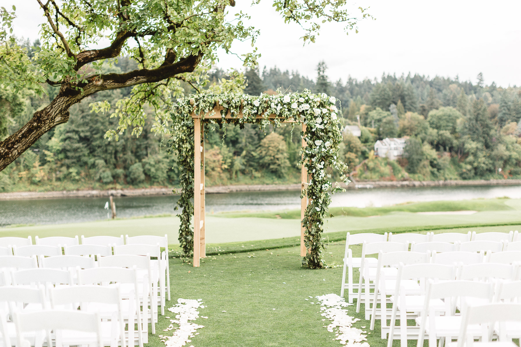 Gorgeous Outdoor Wedding Ceremony - Portland, Oregon Waverley Country Club Wedding