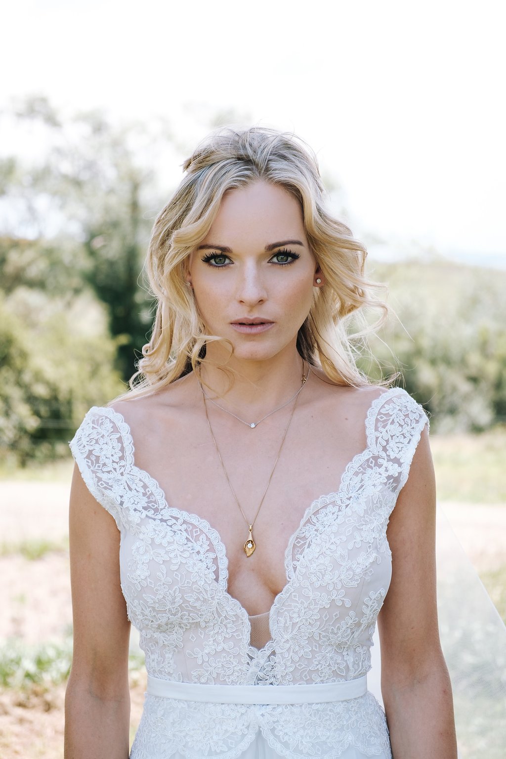 Gorgeous Simple Wedding Dress - Farm-Forest Wedding - The Overwhelmed Bride Wedding Blog