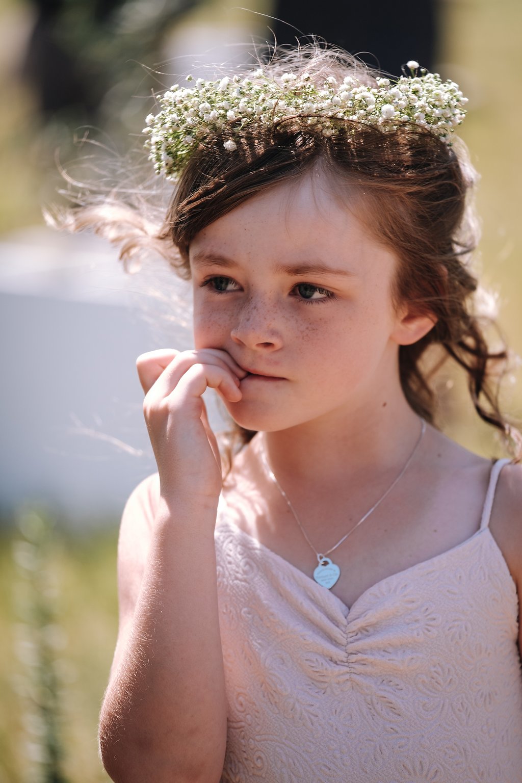 Cute Flower Girl Dresses - Farm-Forest Wedding - The Overwhelmed Bride Wedding Blog