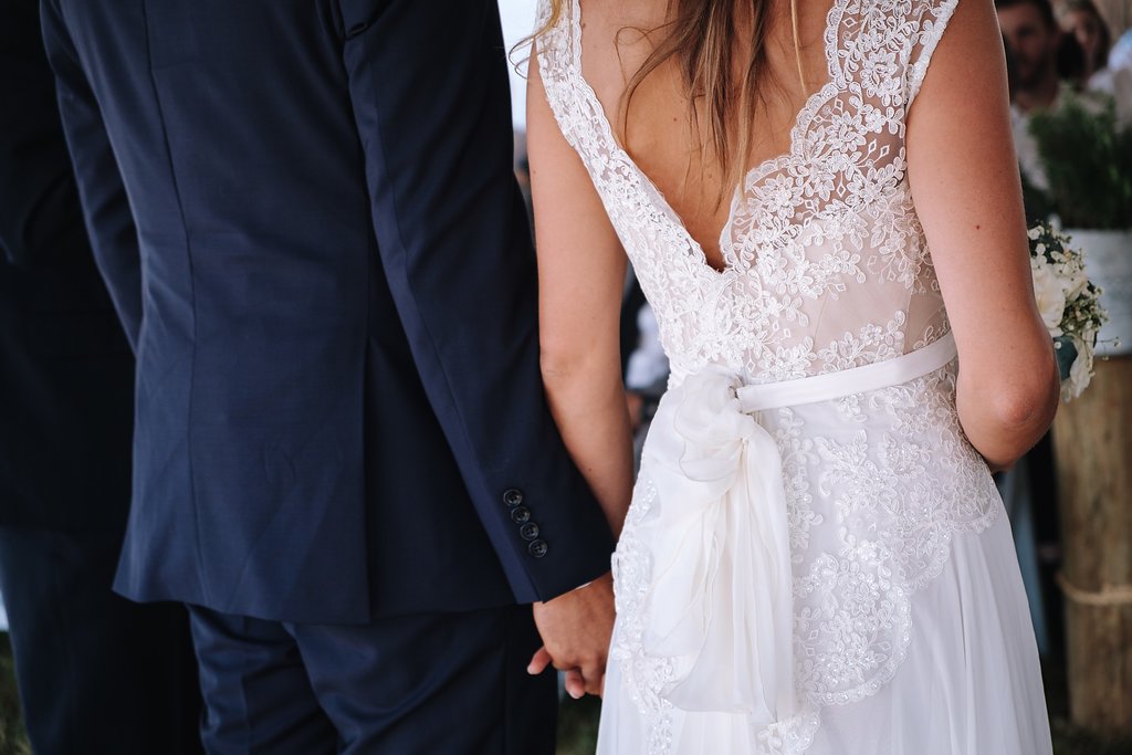 Gorgeous Simple Wedding Dresses - Farm-Forest Wedding - The Overwhelmed Bride Wedding Blog