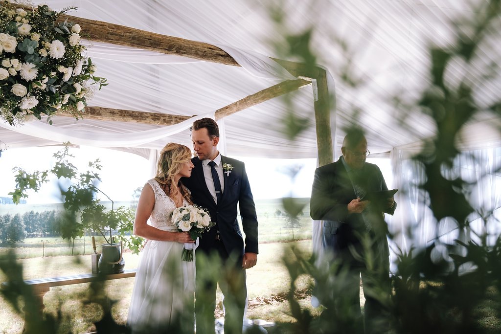 Gorgeous Simple Wedding Dresses - Farm-Forest Wedding - The Overwhelmed Bride Wedding Blog