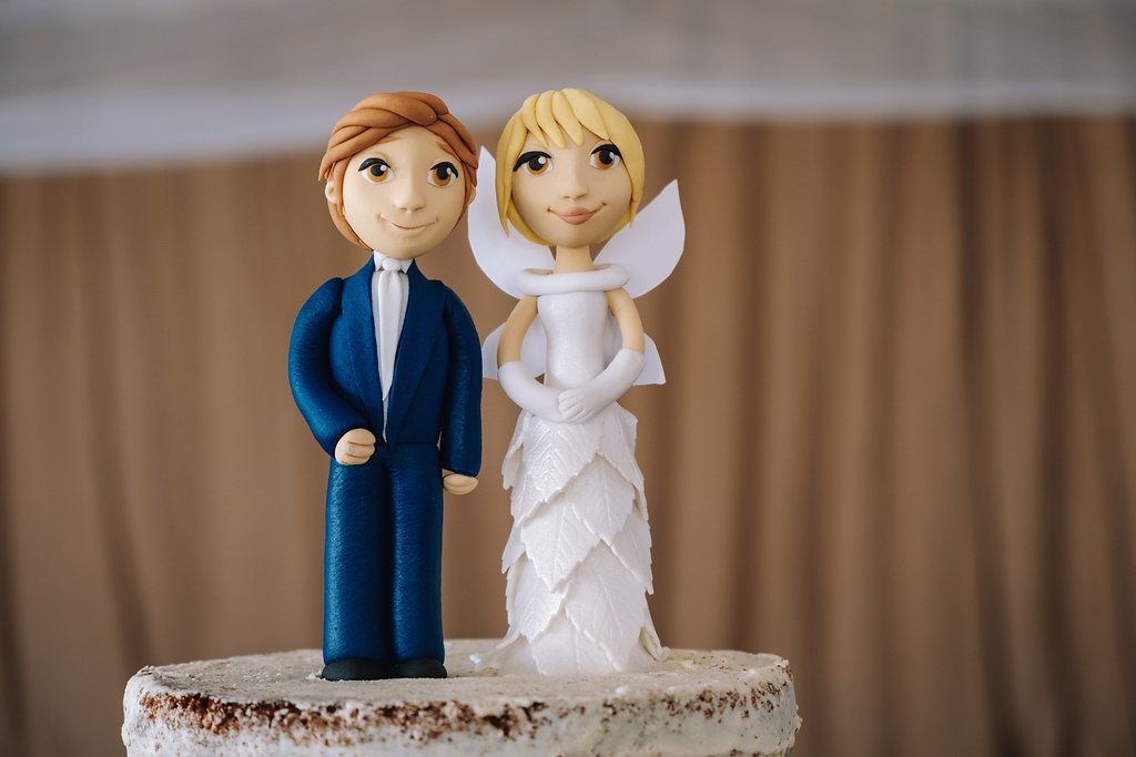 Wooden Replica Wedding Cake Topper — The Overwhelmed Bride Wedding Blog