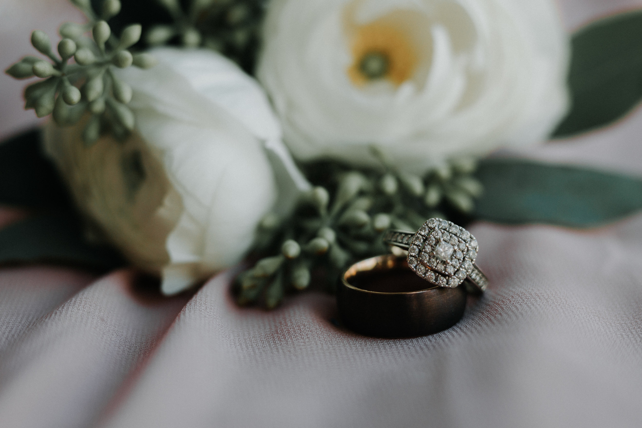 Gorgeous Halo Engagement Ring - Dara’s Garden Knoxville East Tennessee Wedding — The Overwhelmed Bride Wedding Blog