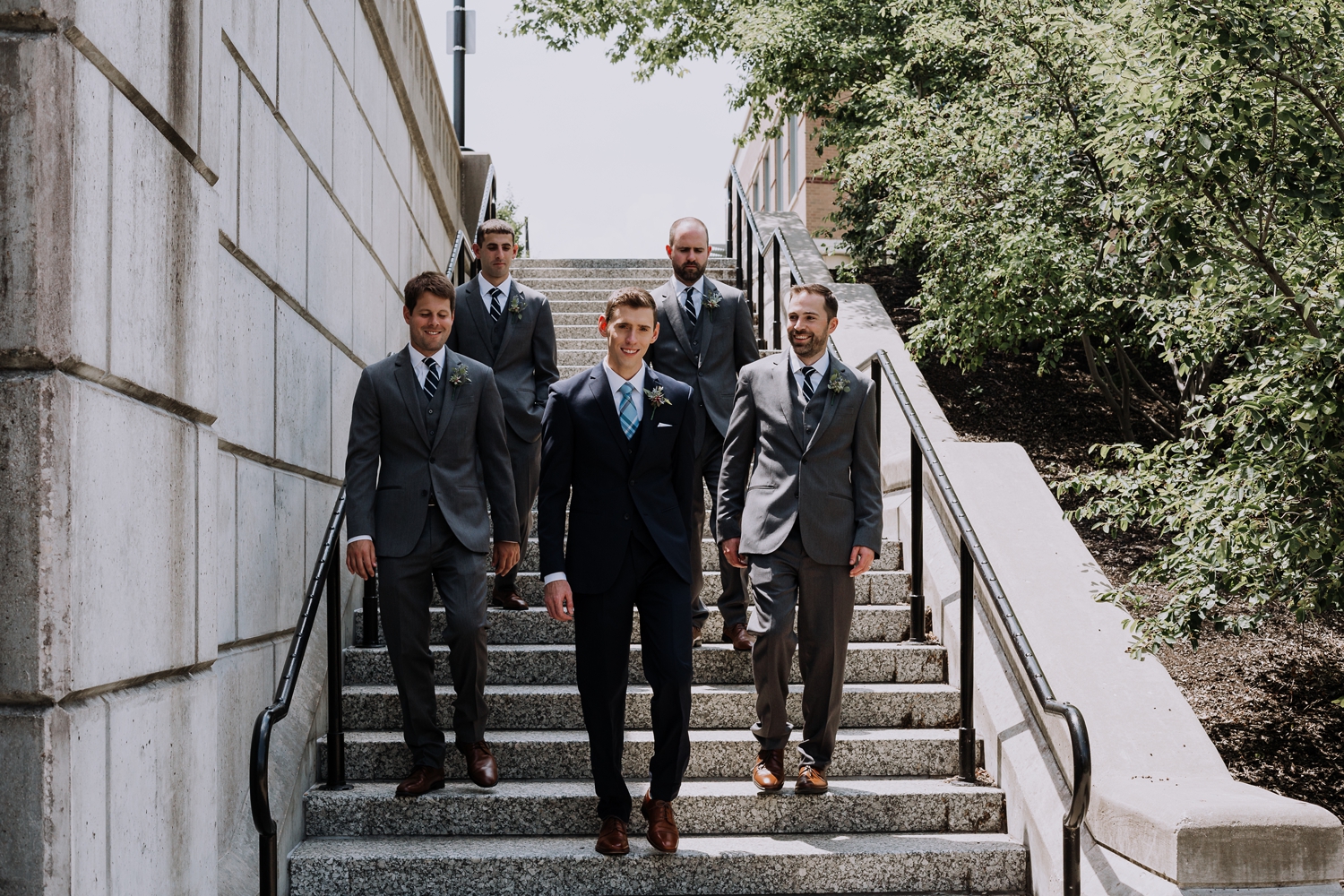 Groomsmen Photos - Classic Indianapolis Wedding - Canal 337 Wedding - The Overwhelmed Bride Wedding Blog