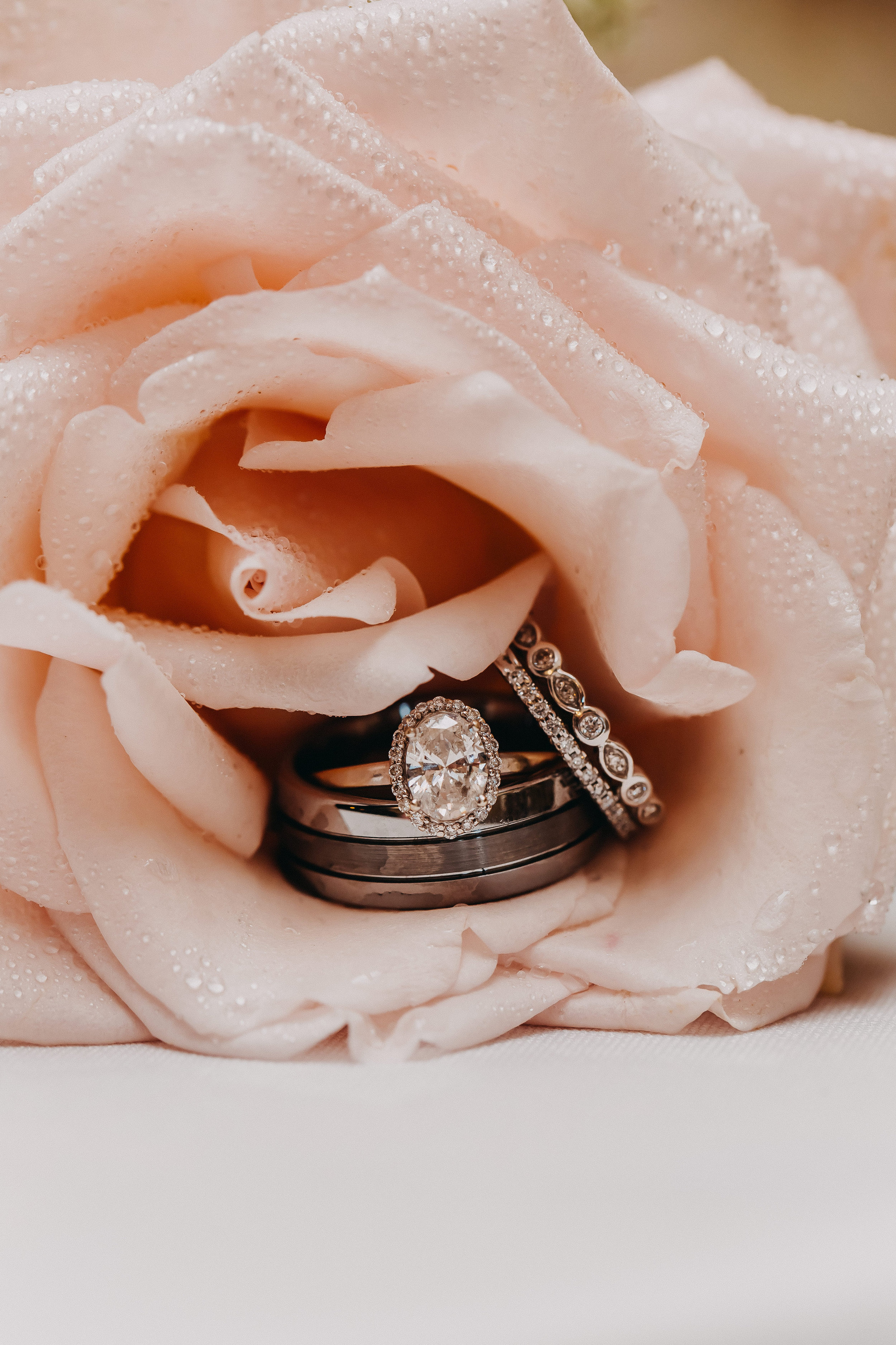 Solitaire Engagement Ring - Florida Estate Wedding - Powel Crowley Estate Wedding
