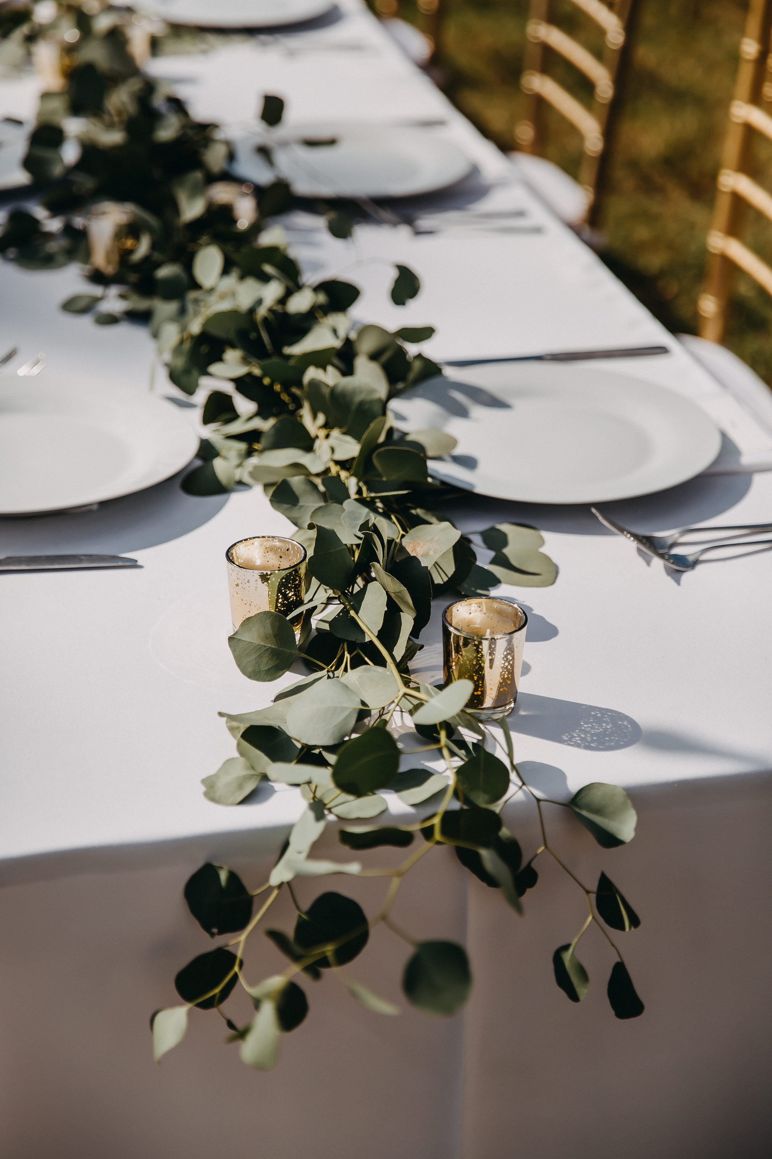 Rectangular Wedding Tables - Florida Estate Wedding - Powel Crowley Estate Wedding