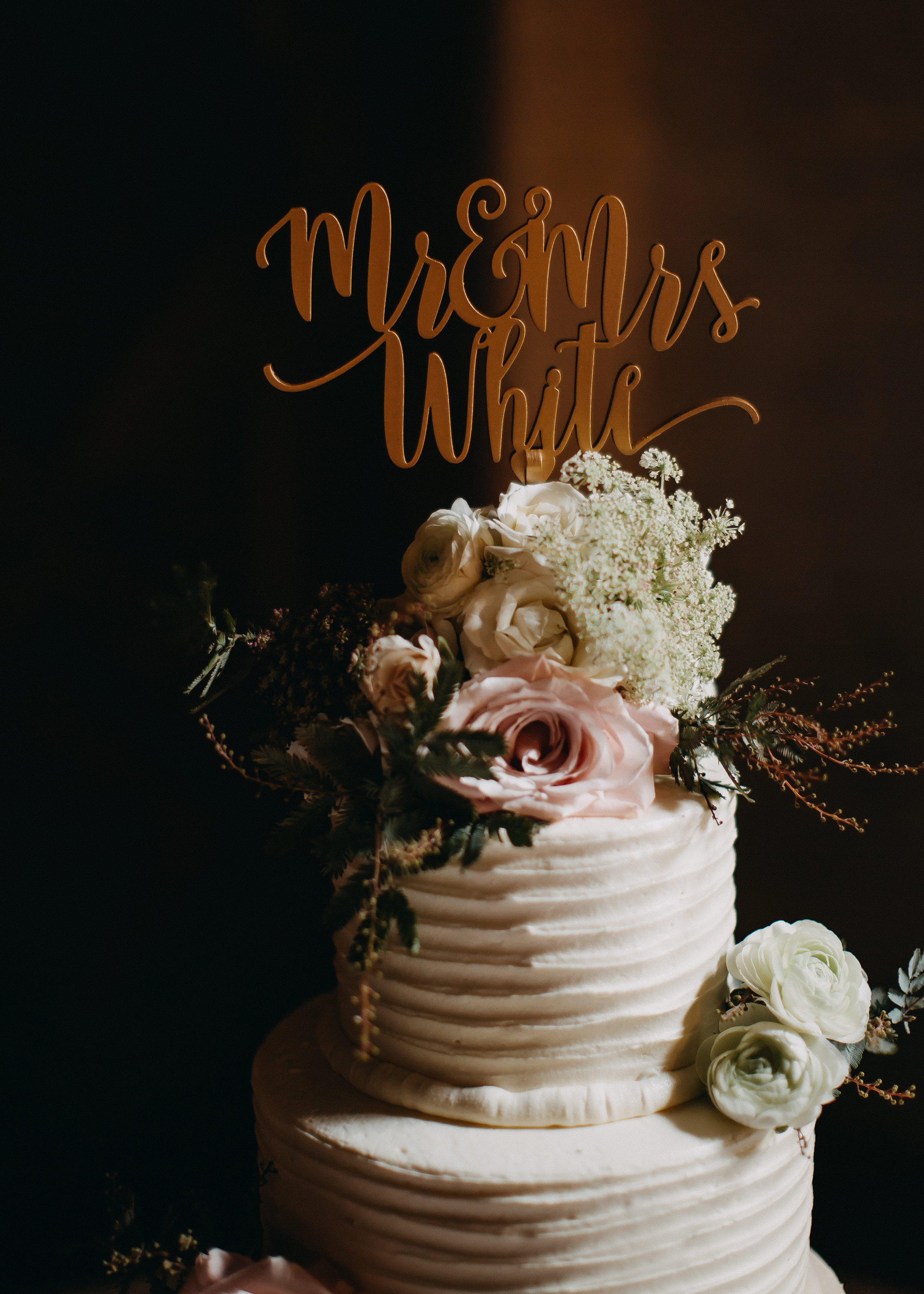 White Wedding Cakes - Florida Estate Wedding - Powel Crowley Estate Wedding