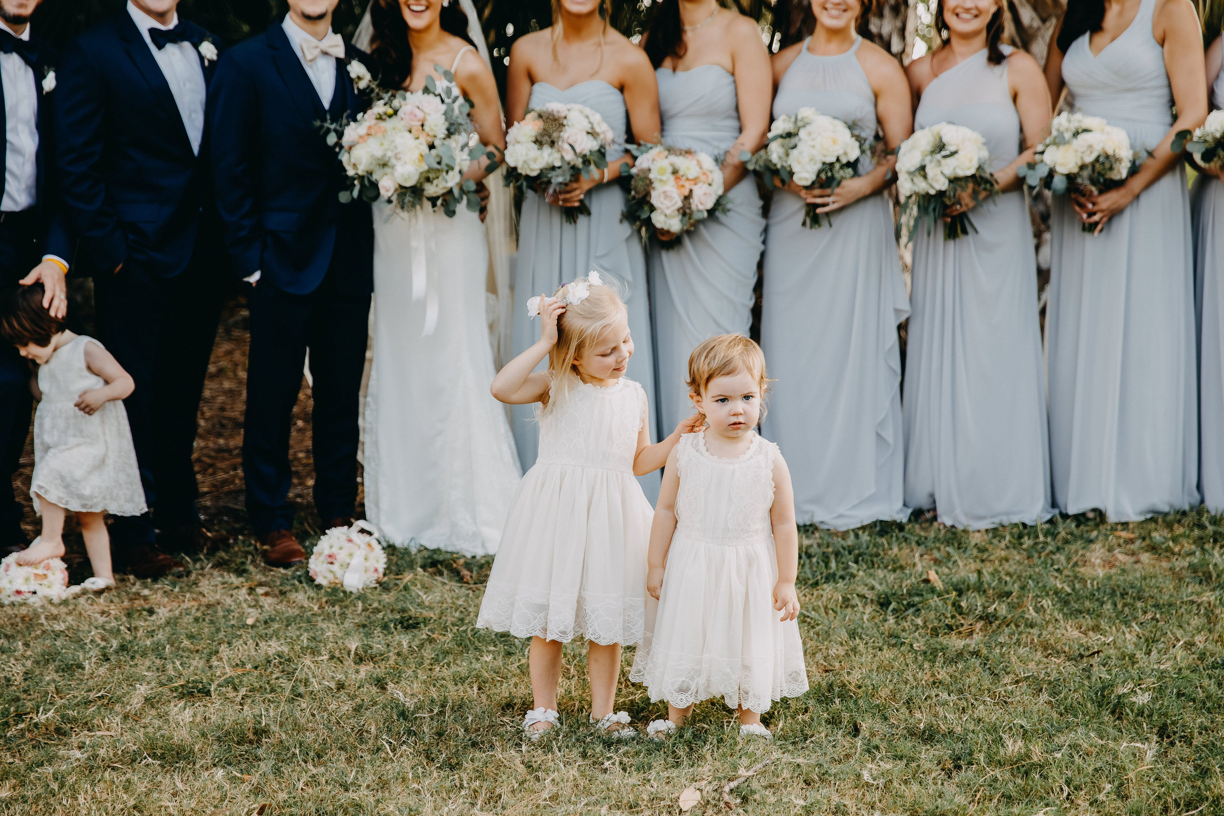 Cute Flower Girl Dresses - Florida Estate Wedding - Powel Crowley Estate Wedding