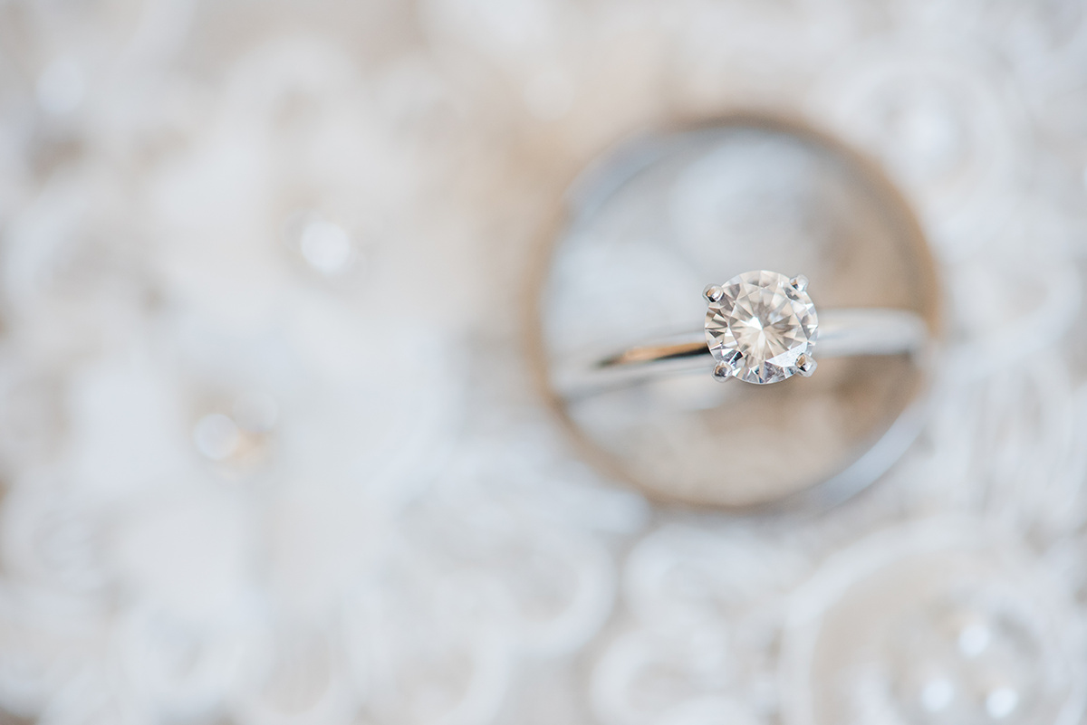 Solitaire Engagement Ring - Classic Washington Garden Wedding - The Overwhelmed Bride Wedding Blog