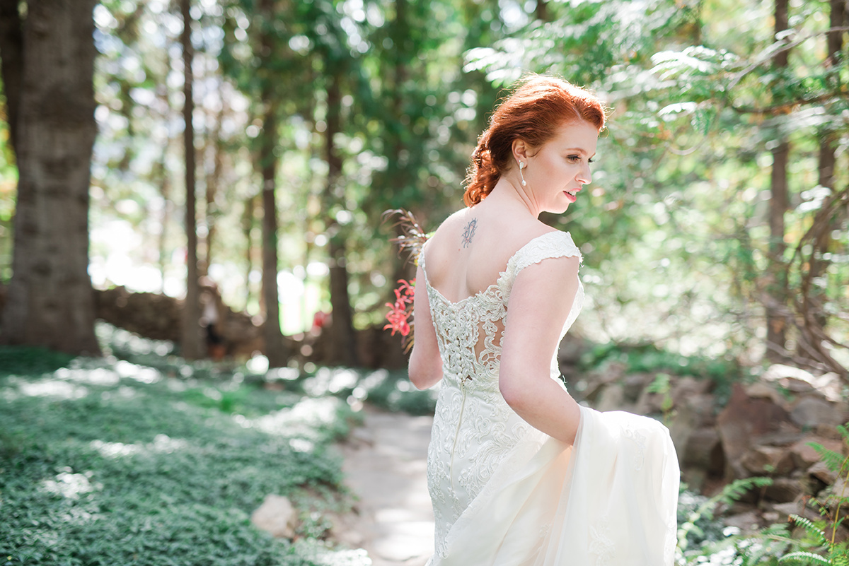 Gorgeous Lace Back Wedding Dress - Classic Washington Garden Wedding - The Overwhelmed Bride Wedding Blog