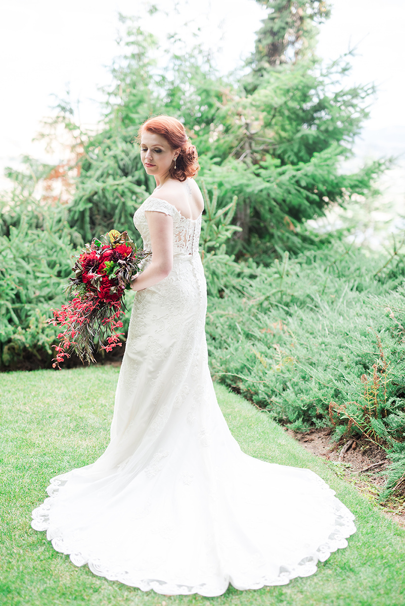 Gorgeous Red Wedding Bouquet - Classic Washington Garden Wedding - The Overwhelmed Bride Wedding Blog