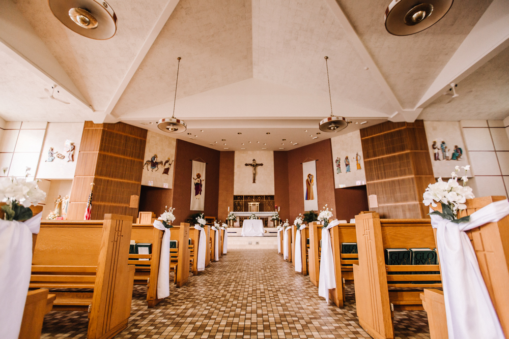 Church Wedding Ceremony - Pennsylvania Fall Wedding - The Overwhelmed Bride Wedding Blog