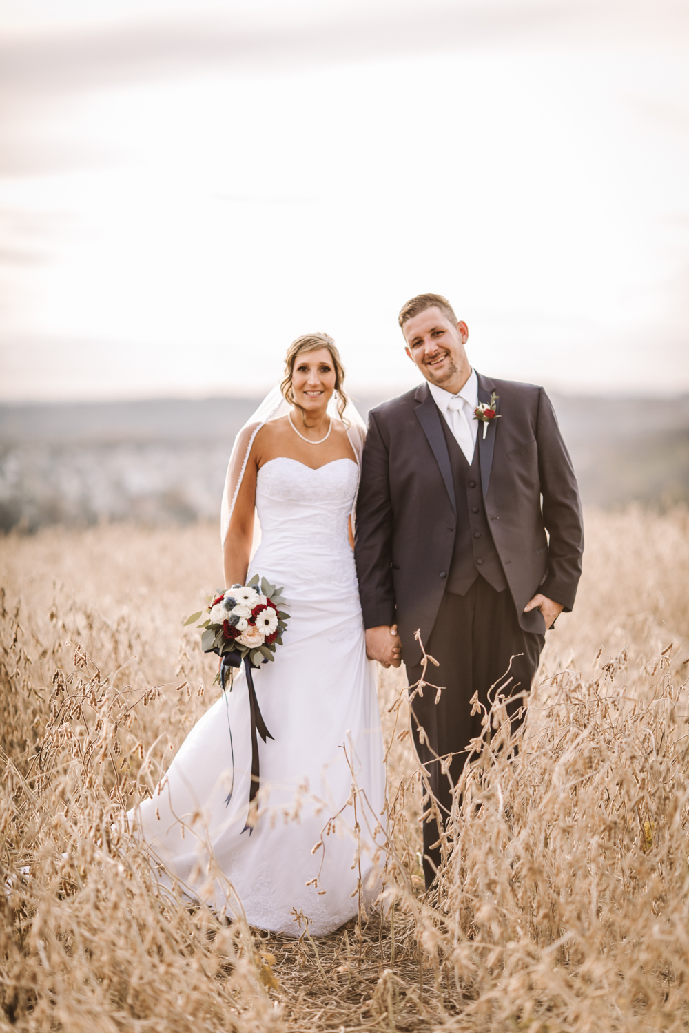 Gorgeous Bride and Groom Photos - Wedding Inspiration - Pennsylvania Fall Wedding - The Overwhelmed Bride Wedding Blog