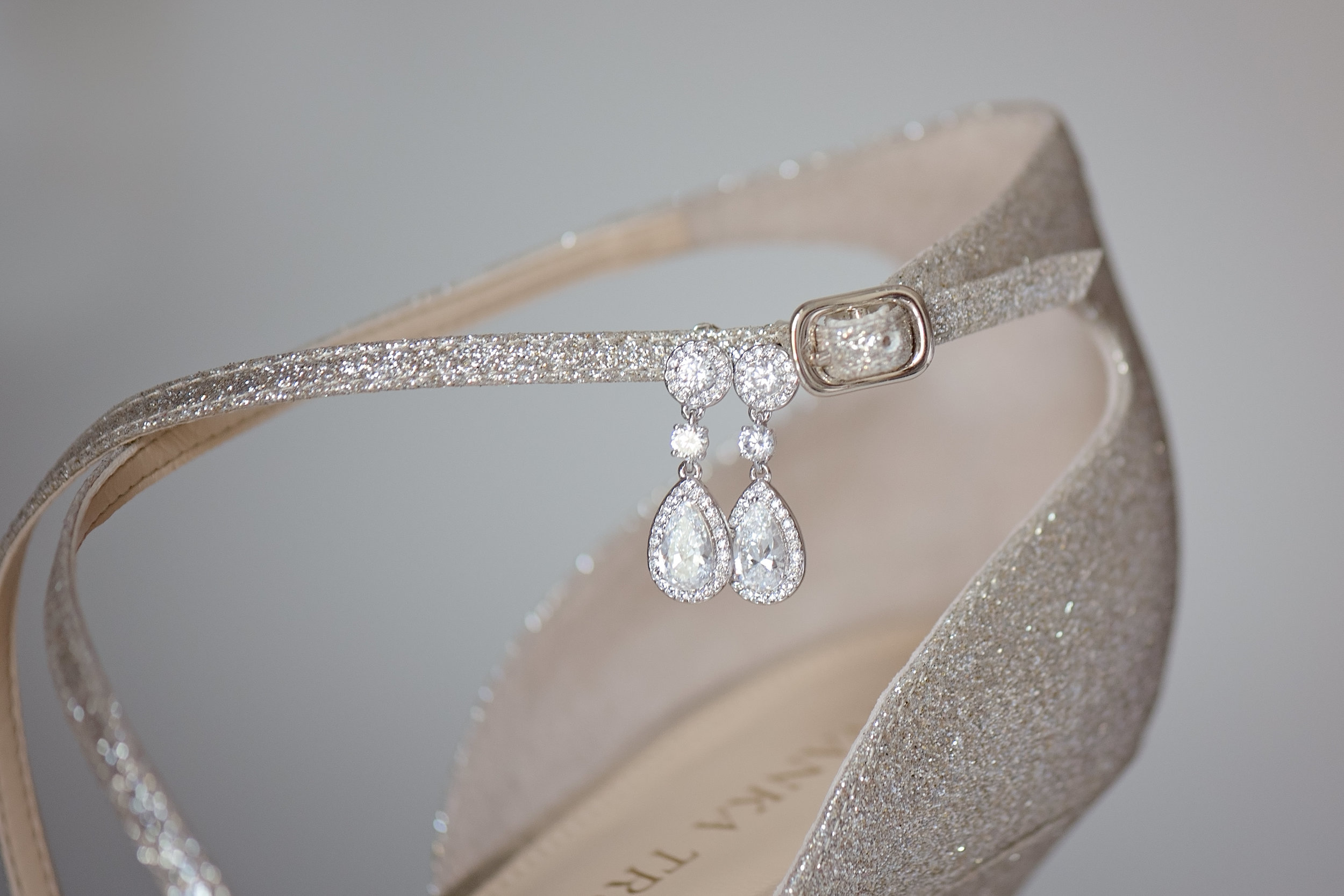 Champagne Wedding Shoes - Blush and White Wedding - Los Feliz Wedding