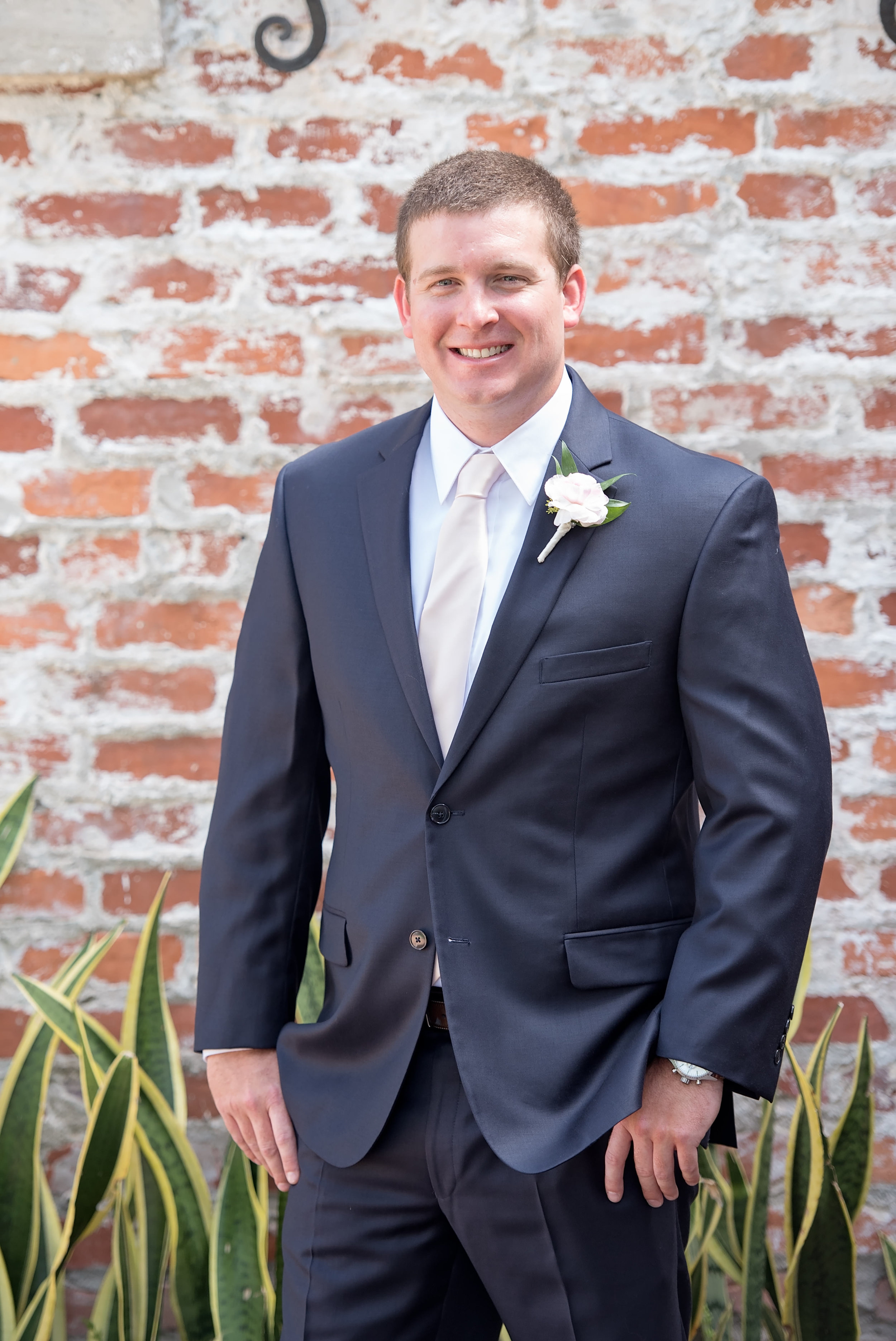 Groom Suits - Blush and White Wedding - Los Feliz Wedding