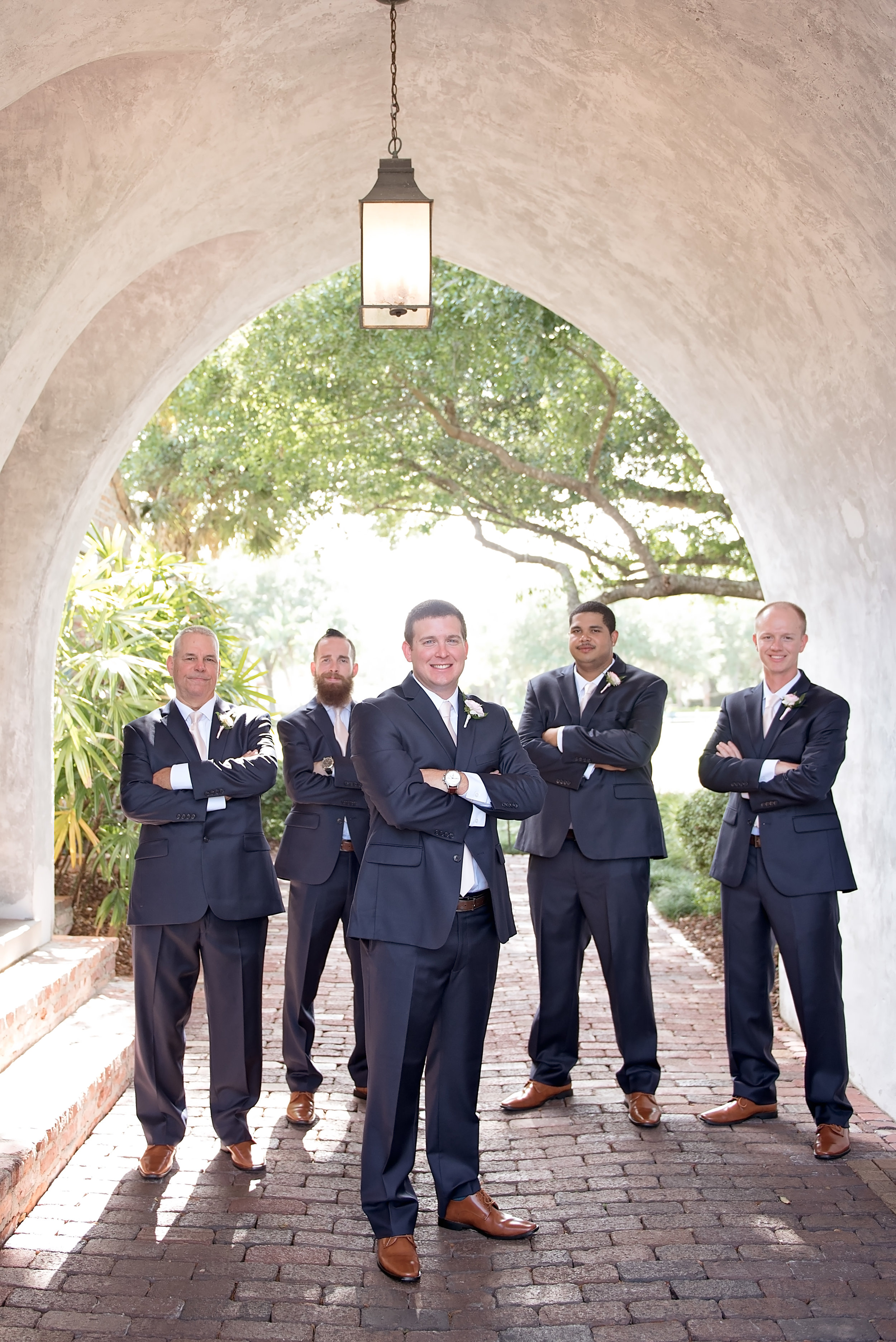 Groom Suits - Blush and White Wedding - Los Feliz Wedding