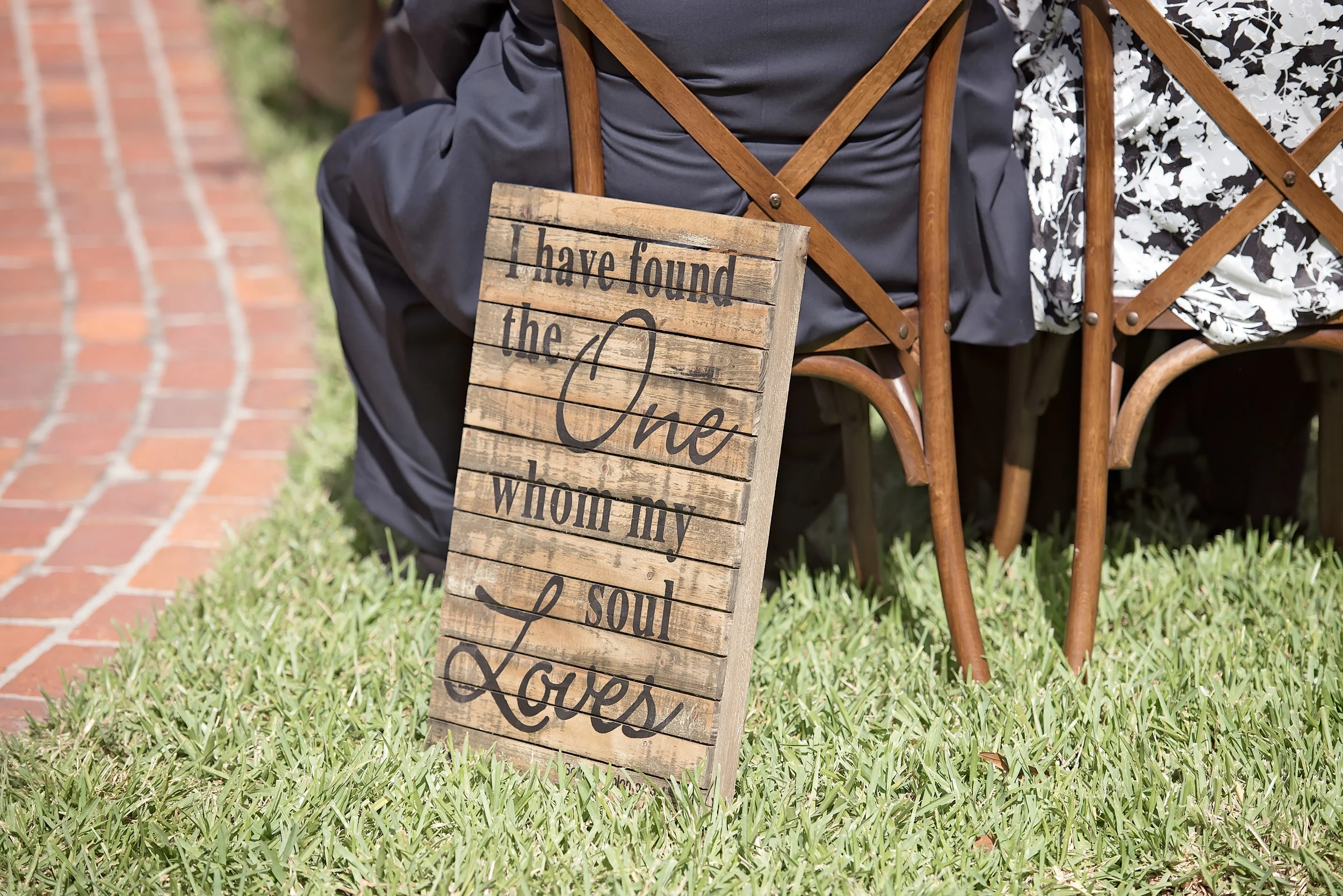 Wooden Wedding Signs - Blush and White Wedding - Los Feliz Wedding