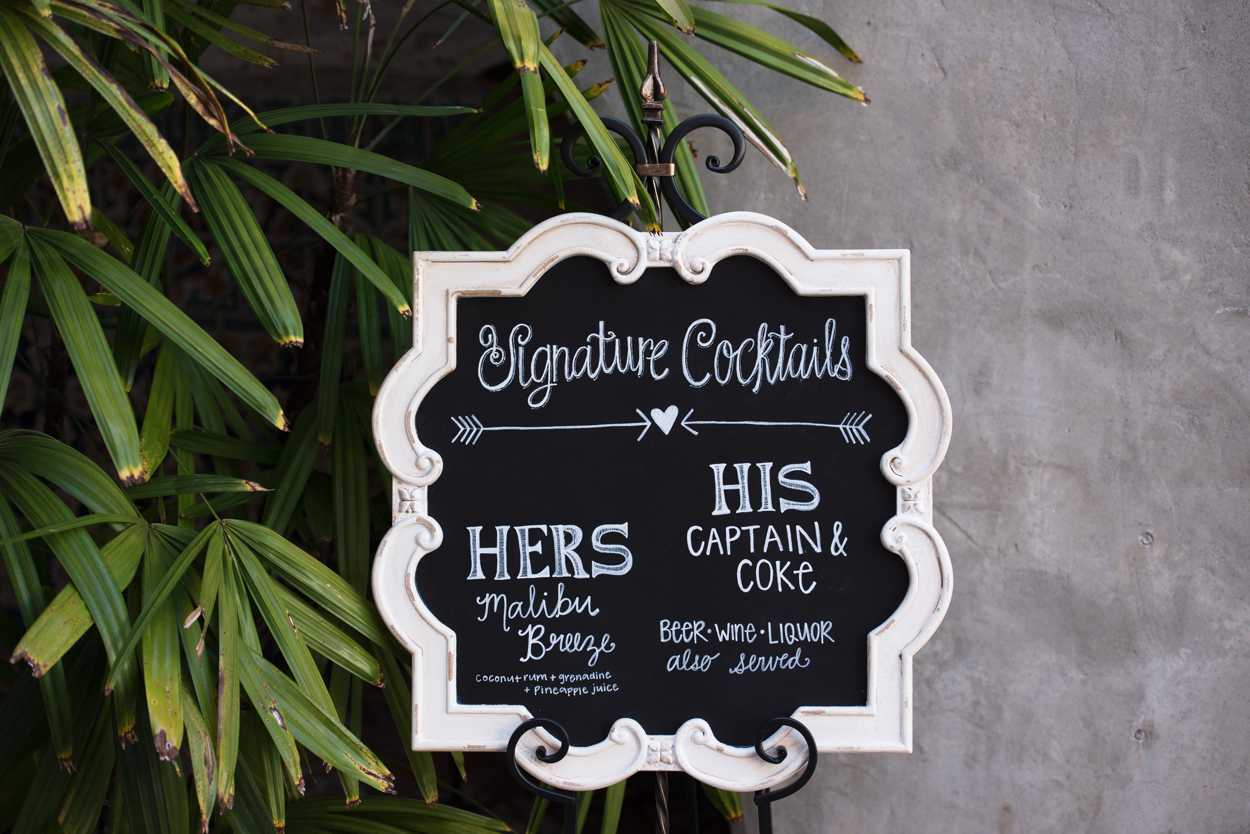 Chalkboard Wedding Signs - Blush and White Wedding - Los Feliz Wedding