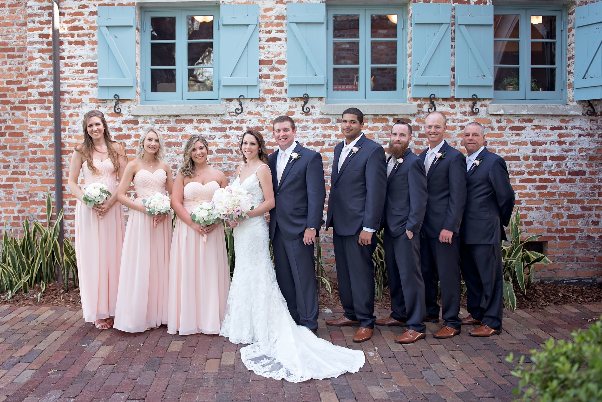 Blush Bridesmaid Dresses - Blush and White Wedding - Los Feliz Wedding