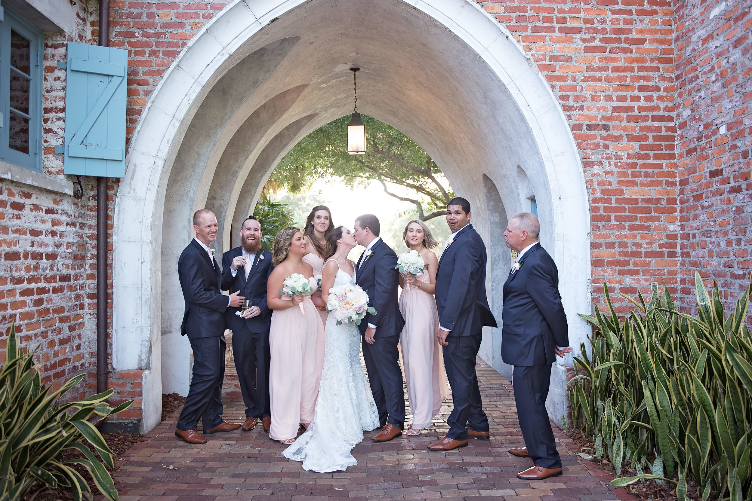 Blush Bridesmaid Dresses - Blush and White Wedding - Los Feliz Wedding