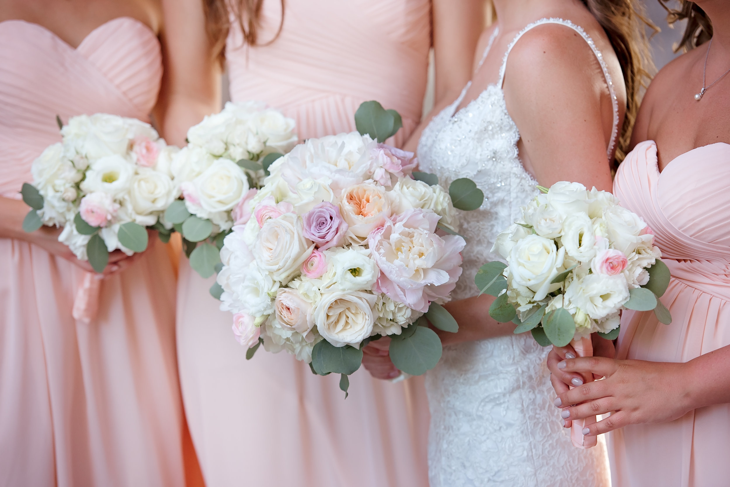 Blush and White Wedding Bouquet - Blush and White Wedding - Los Feliz Wedding