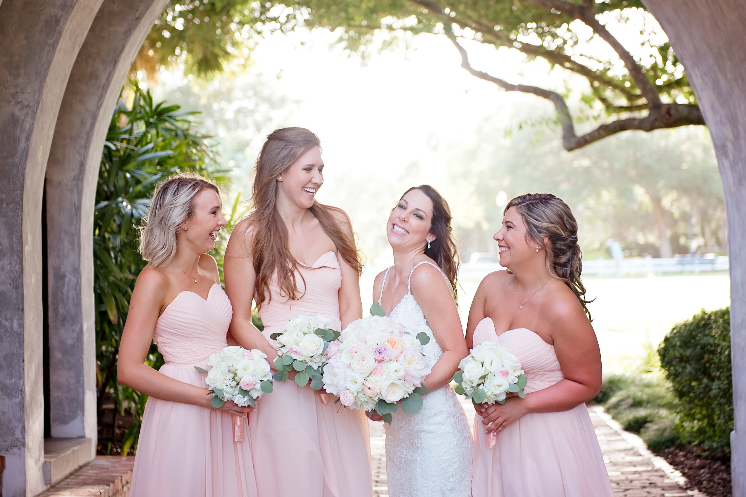 Blush and White Wedding Bouquet - Blush and White Wedding - Los Feliz Wedding