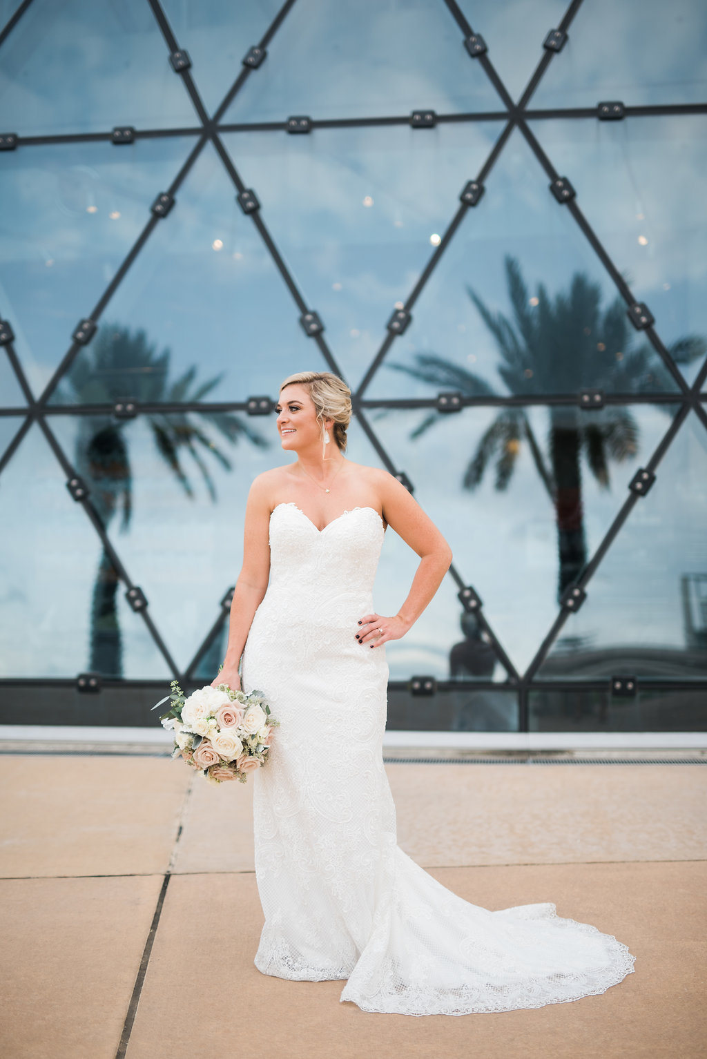 Lace Wedding Dress - Minimalist Wedding - Tampa Wedding Venue