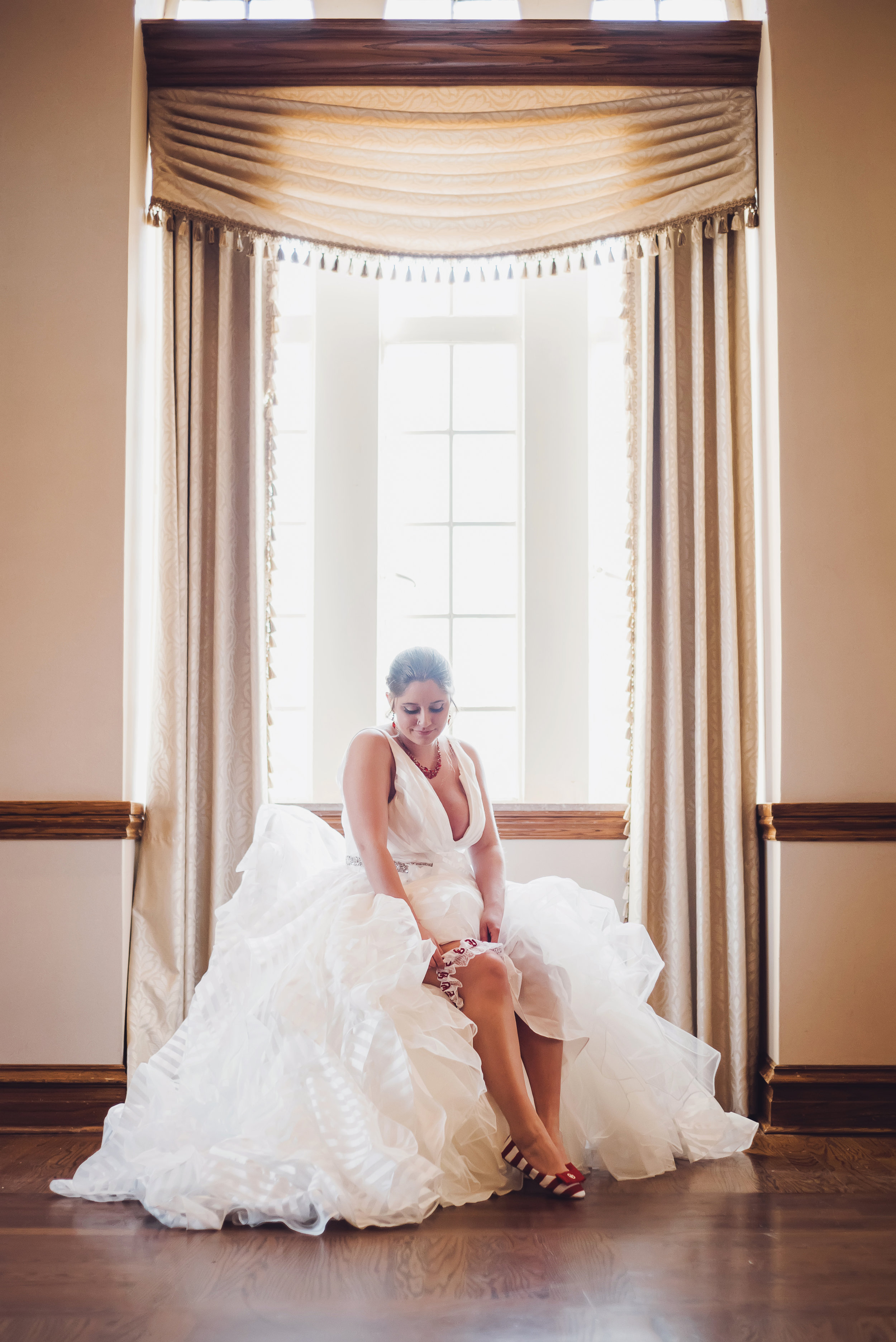 Classic Red and White Wedding -- University of Oklahoma Wedding