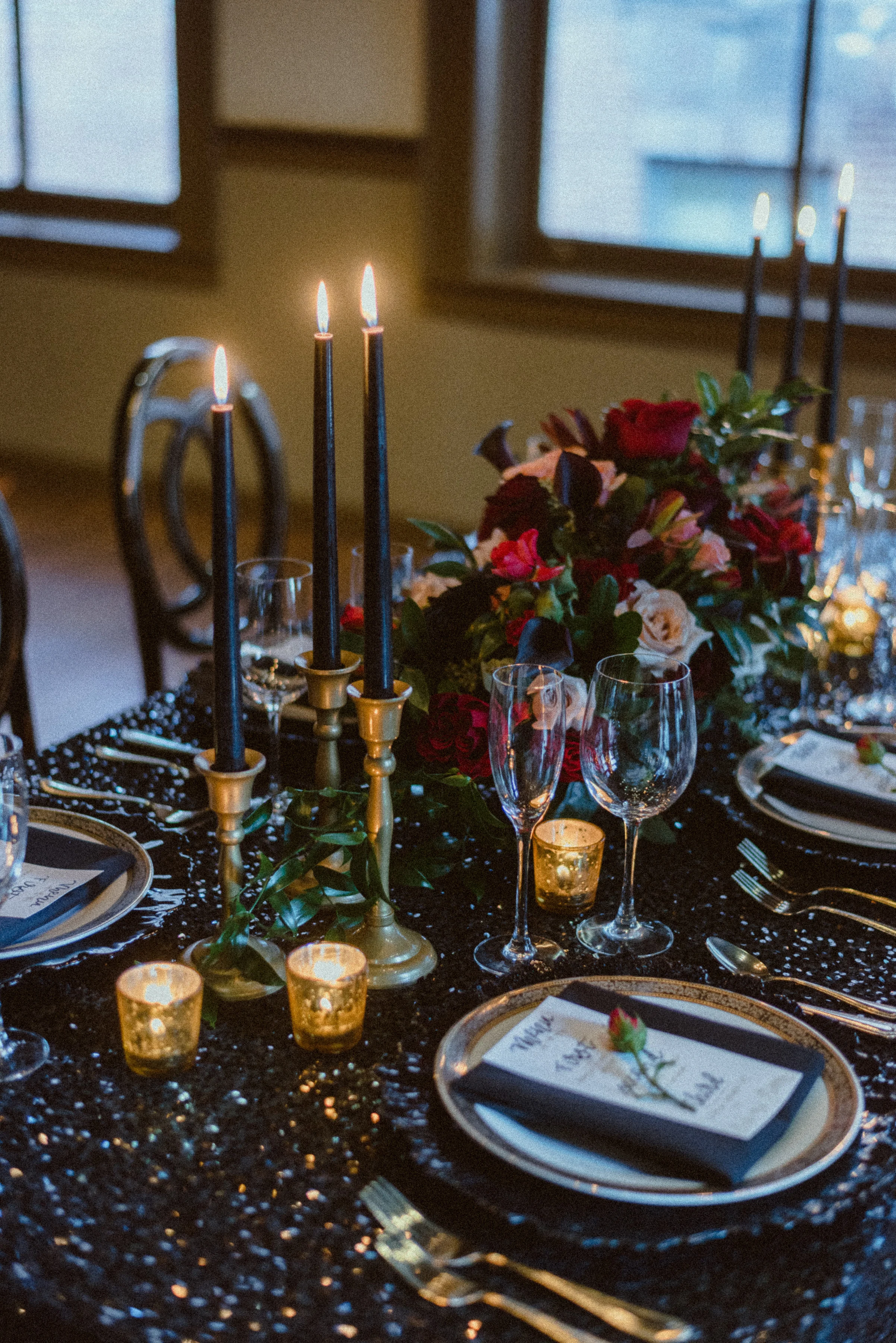 Black and Gold New Year’s Eve Wedding - The Overwhelmed Bride Wedding Blog