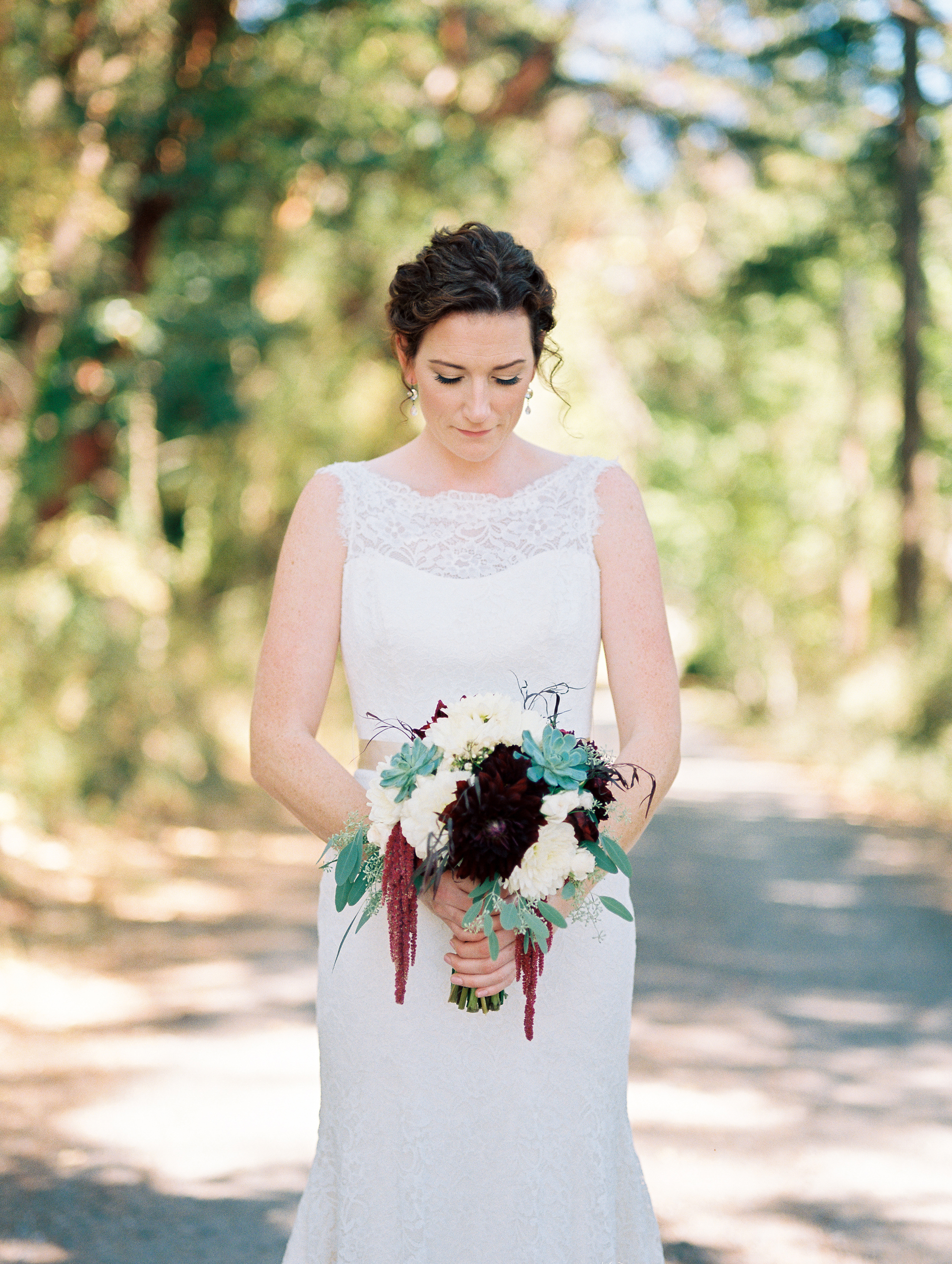 Plum Burgundy Wedding — San Juan Islands Wedding Oddfellows Hall — The Overwhelmed Bride Wedding Blog