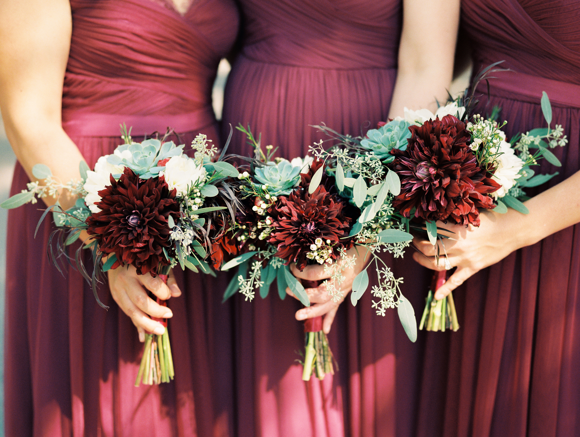 Plum Burgundy Wedding — San Juan Islands Wedding Oddfellows Hall — The Overwhelmed Bride Wedding Blog